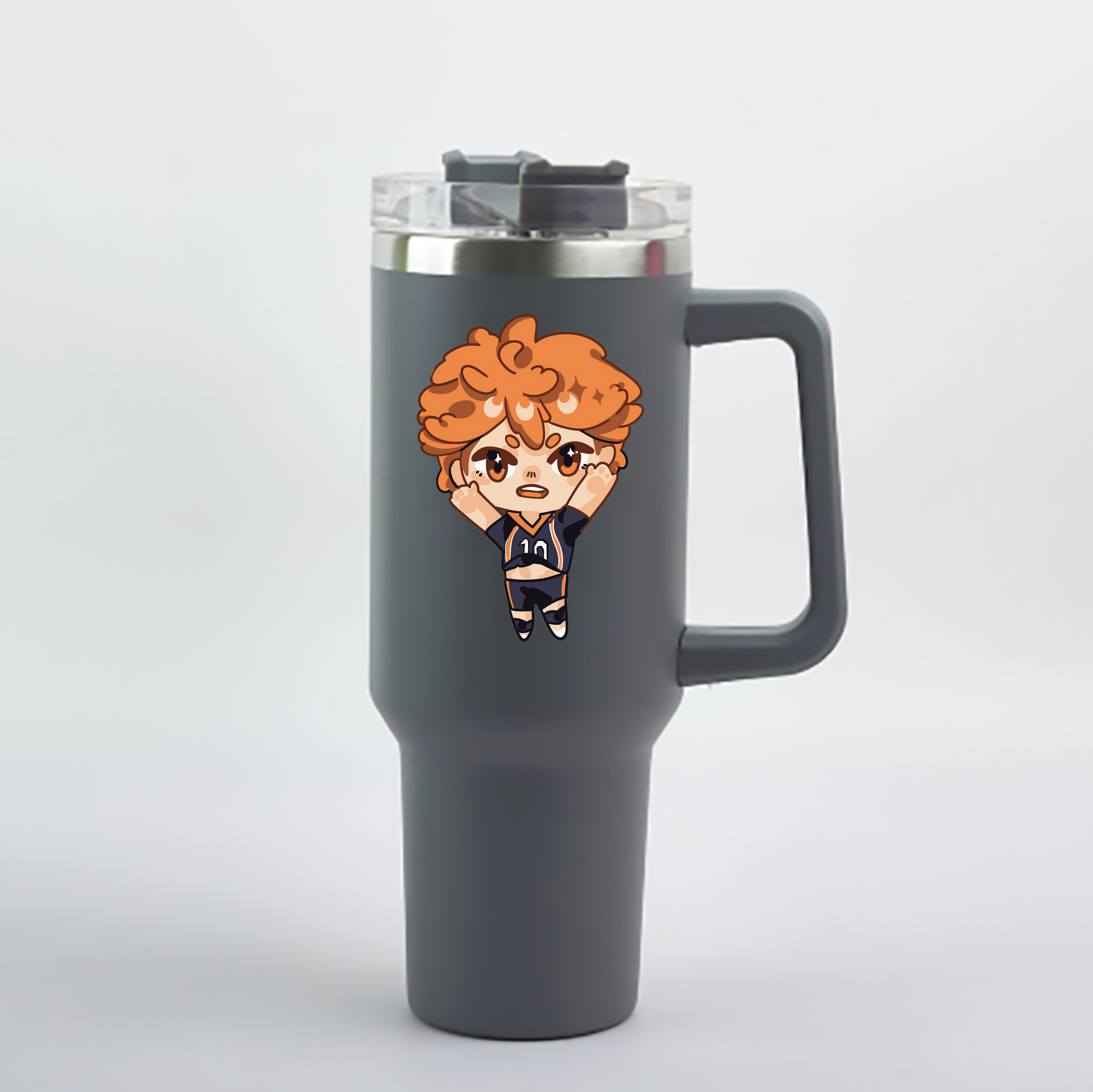 （画像用） ハイキュー!! Haikyu!! 1200mL車用タンブラー - クリスタルステッカー（プラスチックストロー付き）