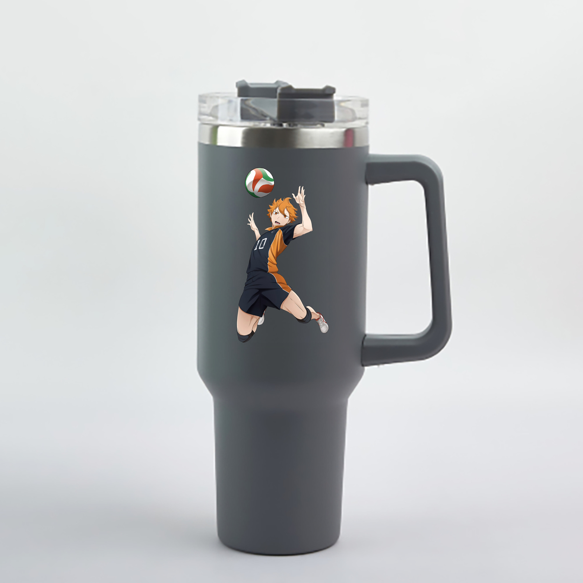 （画像用） ハイキュー!! Haikyu!! 1200mL車用タンブラー - クリスタルステッカー（プラスチックストロー付き）
