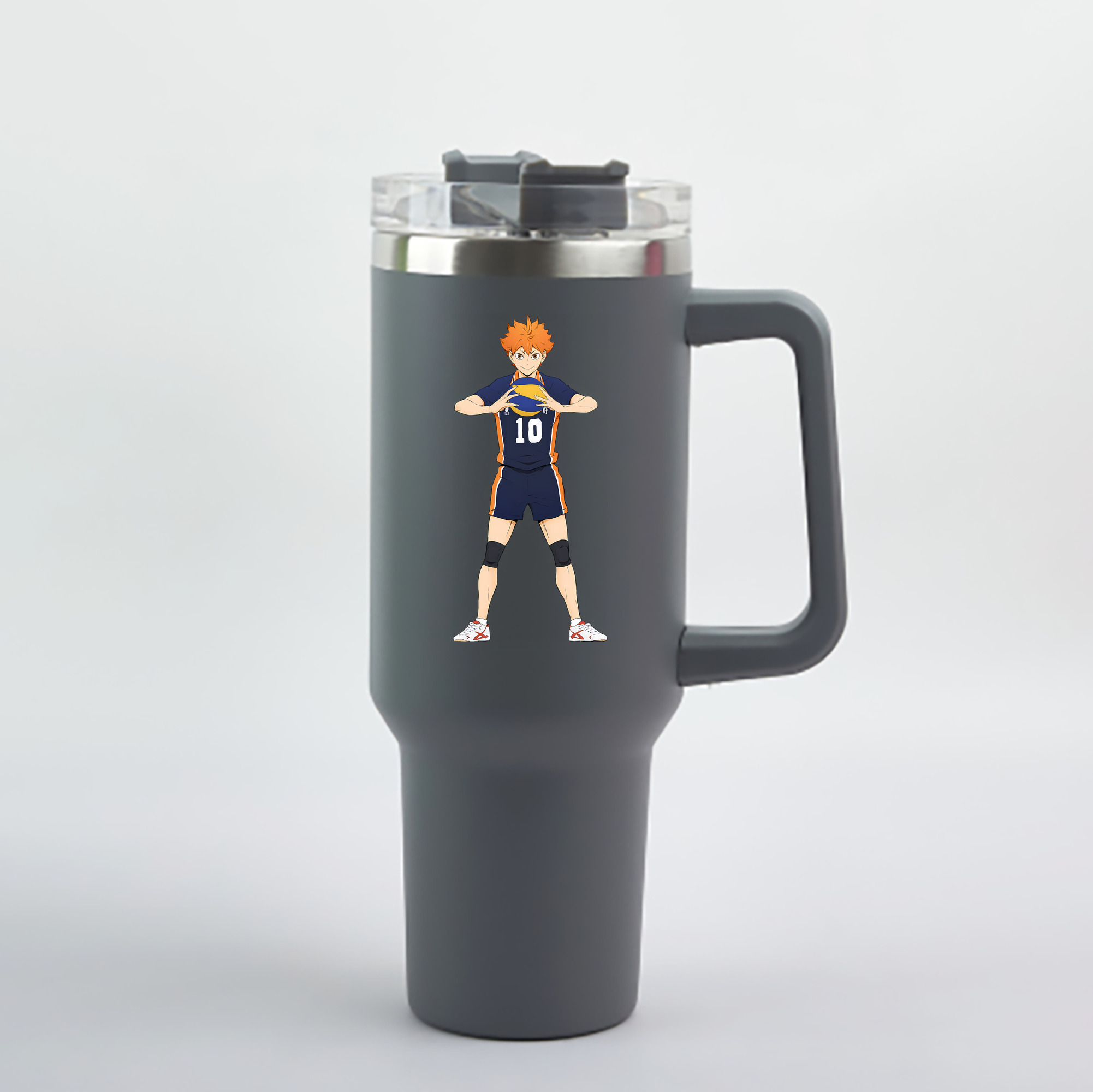 （画像用） ハイキュー!! Haikyu!! 1200mL車用タンブラー - クリスタルステッカー（プラスチックストロー付き）