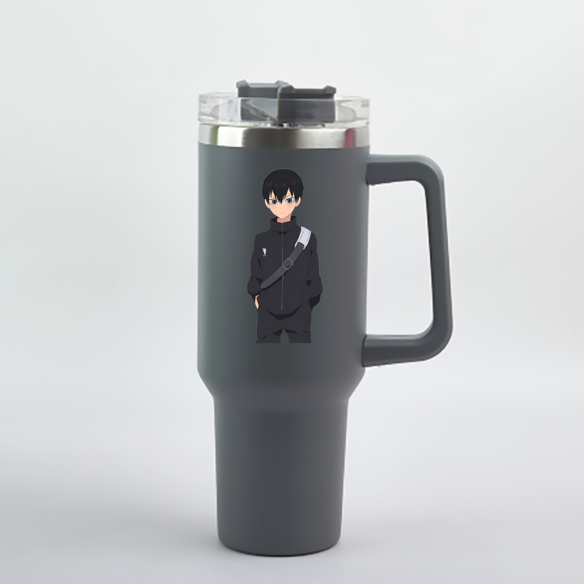 （画像用） ハイキュー!! Haikyu!! 1200mL車用タンブラー - クリスタルステッカー（プラスチックストロー付き）