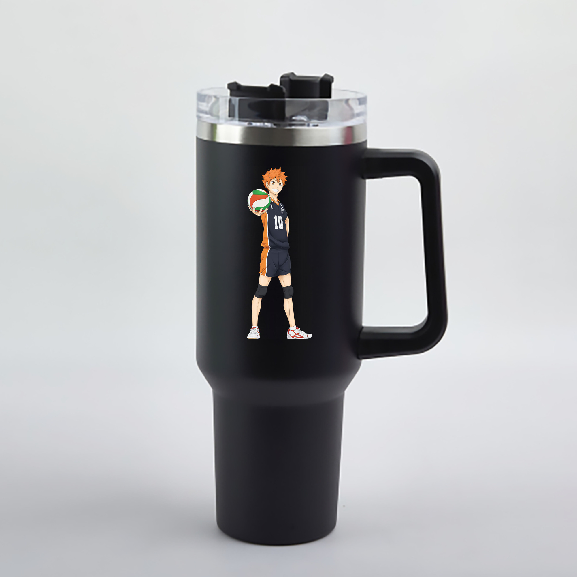 （画像用） ハイキュー!! Haikyu!! 1200mL車用タンブラー - クリスタルステッカー（プラスチックストロー付き）