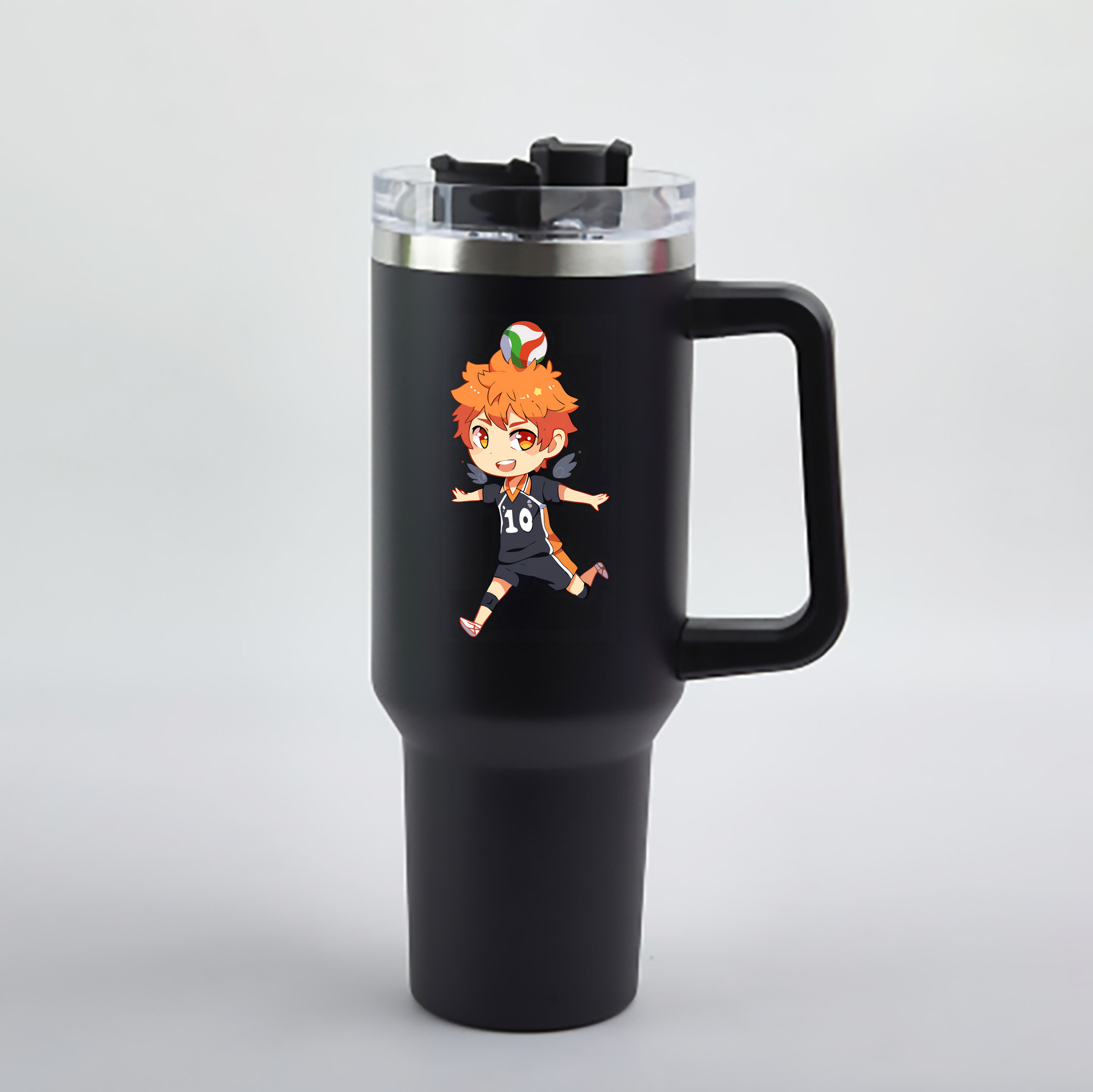 （画像用） ハイキュー!! Haikyu!! 1200mL車用タンブラー - クリスタルステッカー（プラスチックストロー付き）
