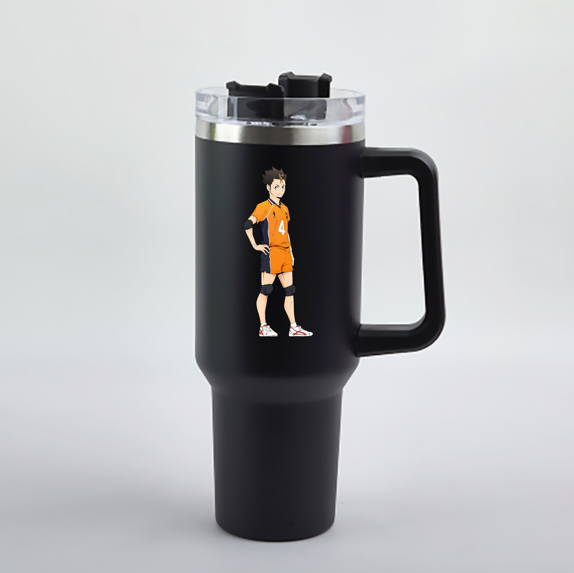 （画像用） ハイキュー!! Haikyu!! 1200mL車用タンブラー - クリスタルステッカー（プラスチックストロー付き）