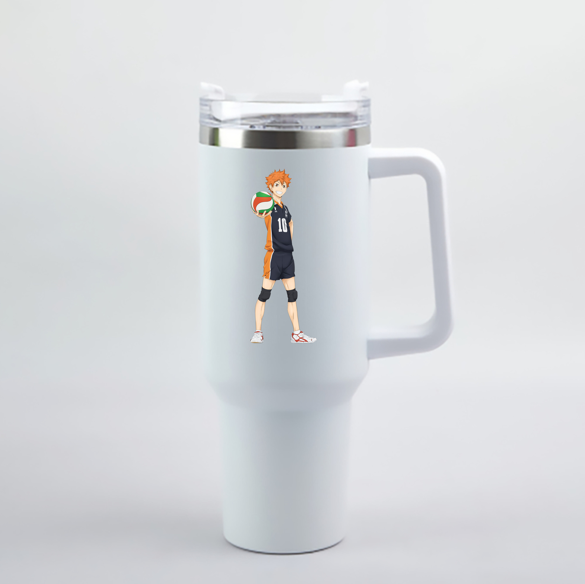 （画像用） ハイキュー!! Haikyu!! 1200mL車用タンブラー - クリスタルステッカー（プラスチックストロー付き）