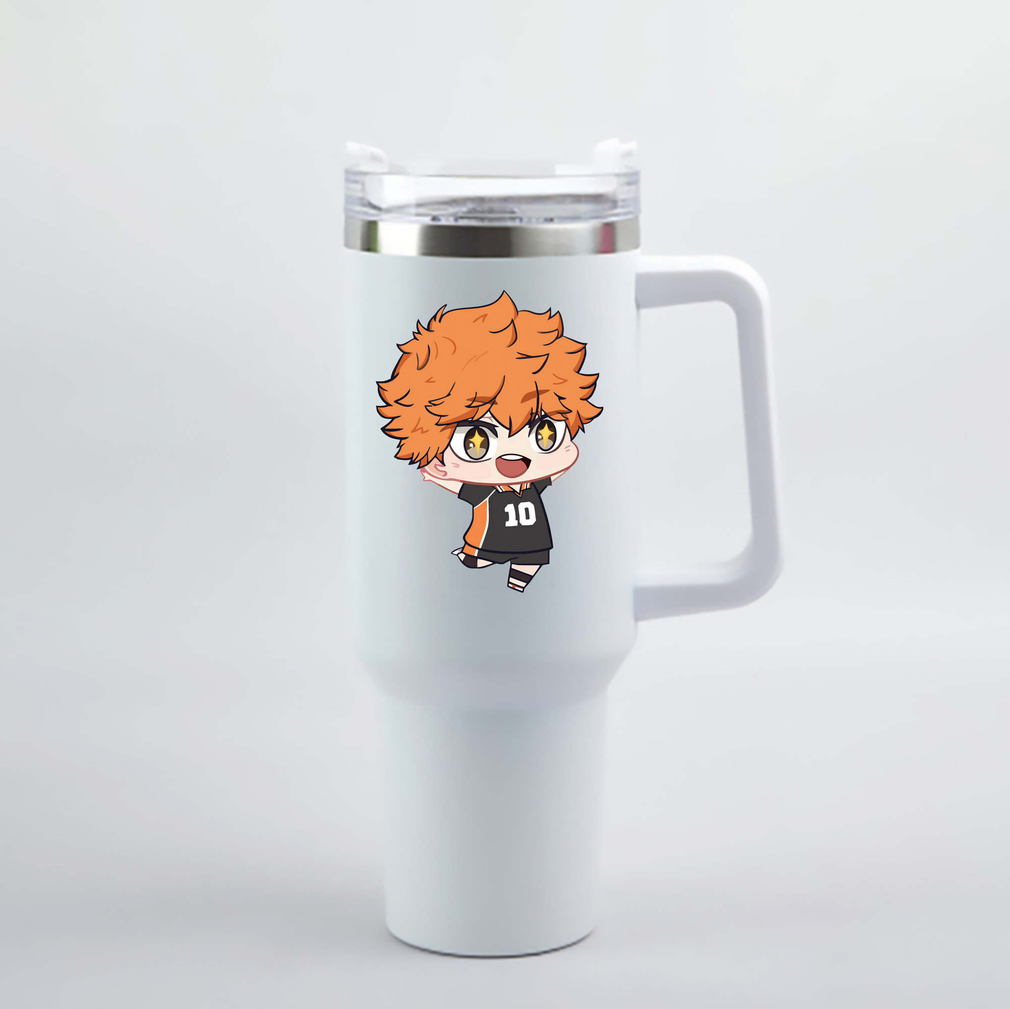 （画像用） ハイキュー!! Haikyu!! 1200mL車用タンブラー - クリスタルステッカー（プラスチックストロー付き）