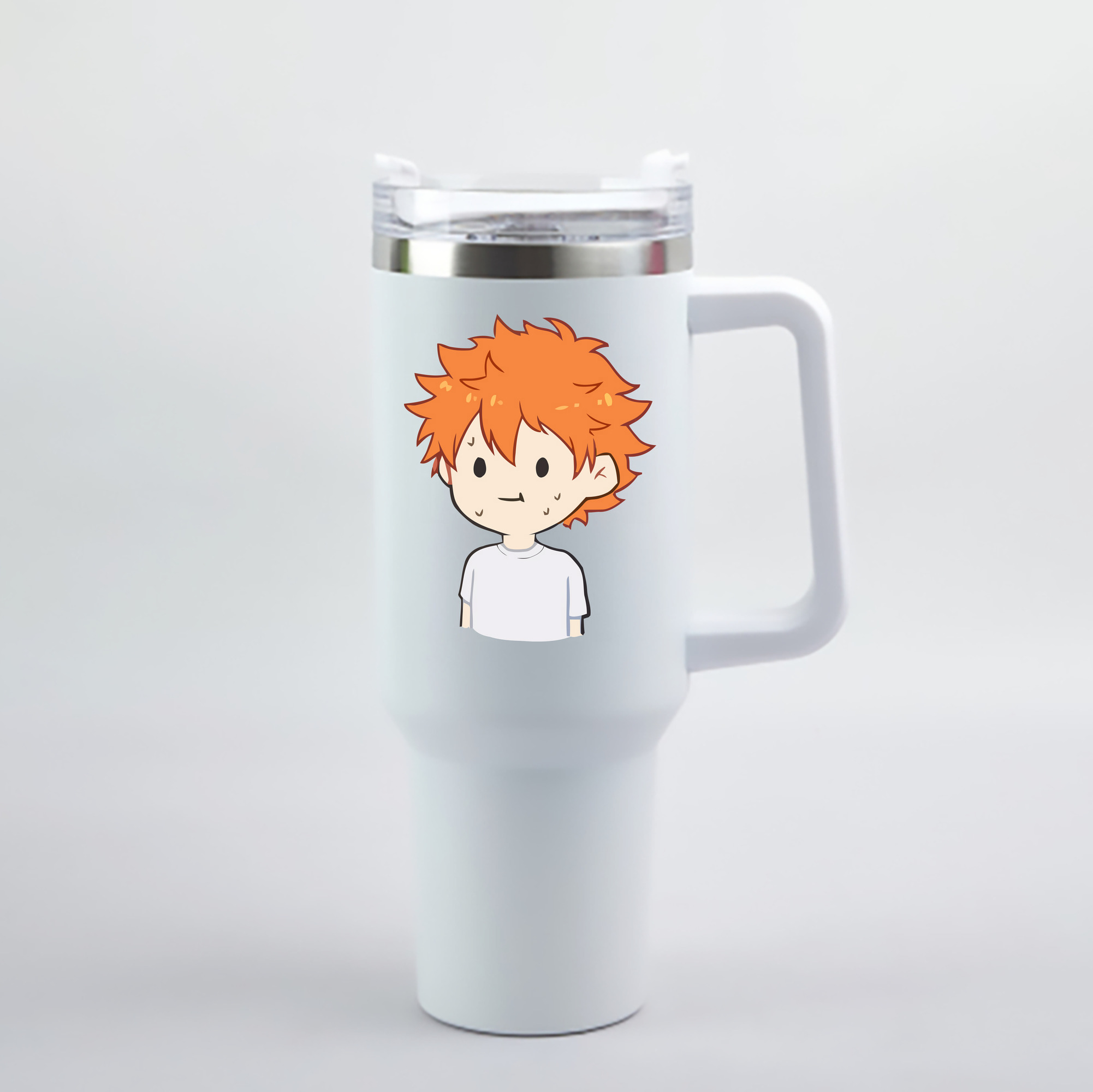 （画像用） ハイキュー!! Haikyu!! 1200mL車用タンブラー - クリスタルステッカー（プラスチックストロー付き）
