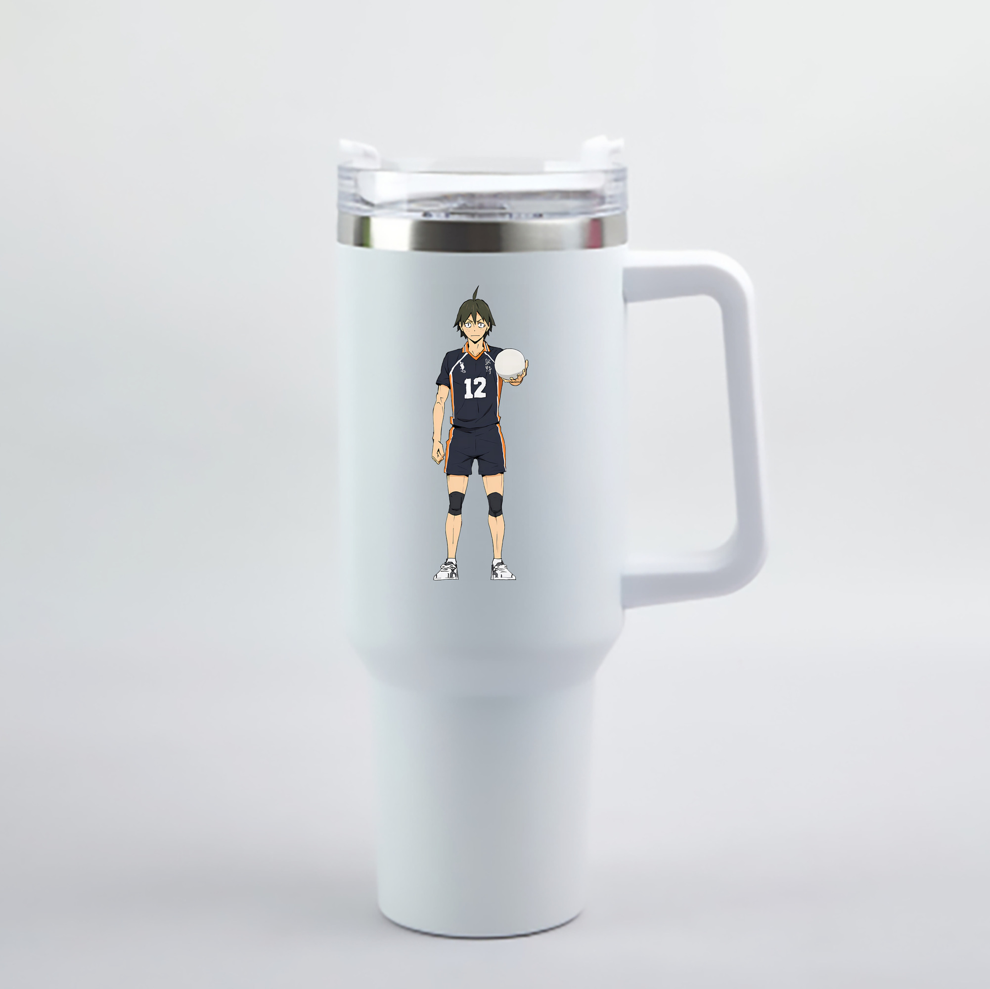 （画像用） ハイキュー!! Haikyu!! 1200mL車用タンブラー - クリスタルステッカー（プラスチックストロー付き）