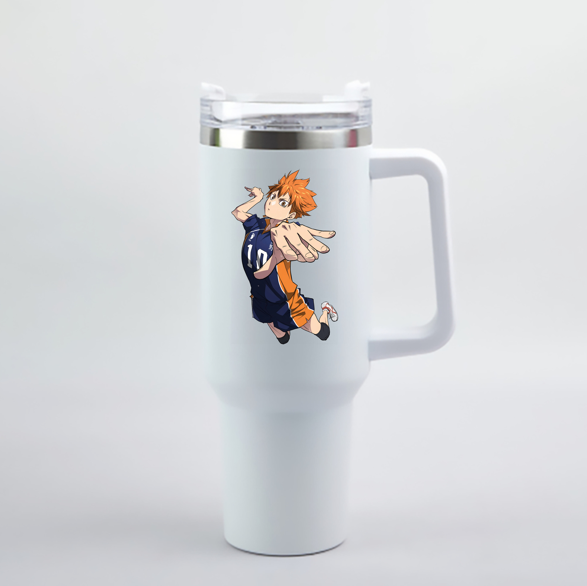 （画像用） ハイキュー!! Haikyu!! 1200mL車用タンブラー - クリスタルステッカー（プラスチックストロー付き）