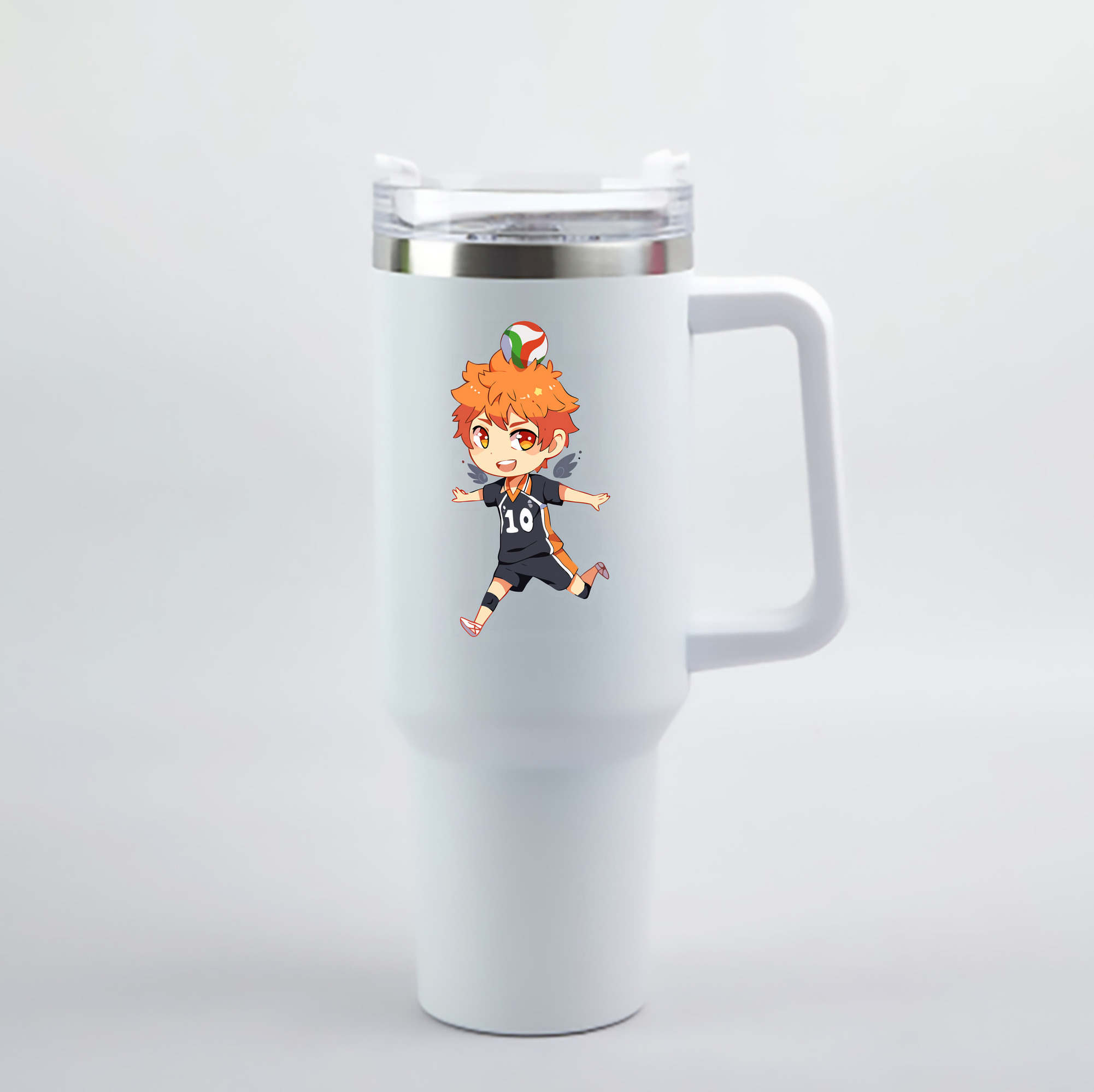 （画像用） ハイキュー!! Haikyu!! 1200mL車用タンブラー - クリスタルステッカー（プラスチックストロー付き）