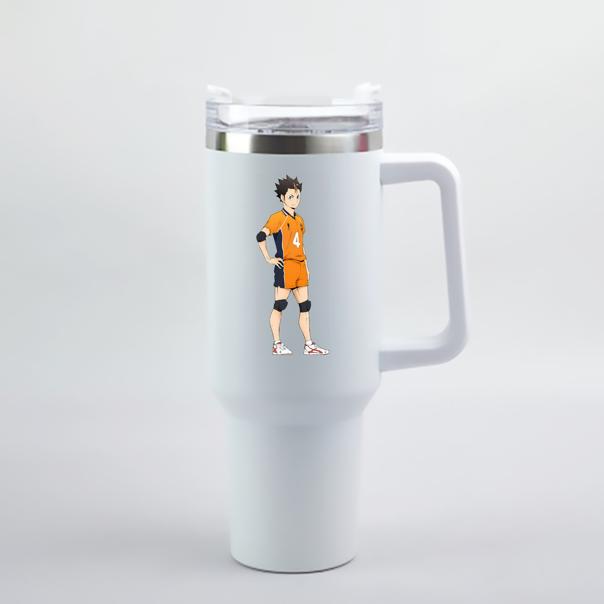 （画像用） ハイキュー!! Haikyu!! 1200mL車用タンブラー - クリスタルステッカー（プラスチックストロー付き）
