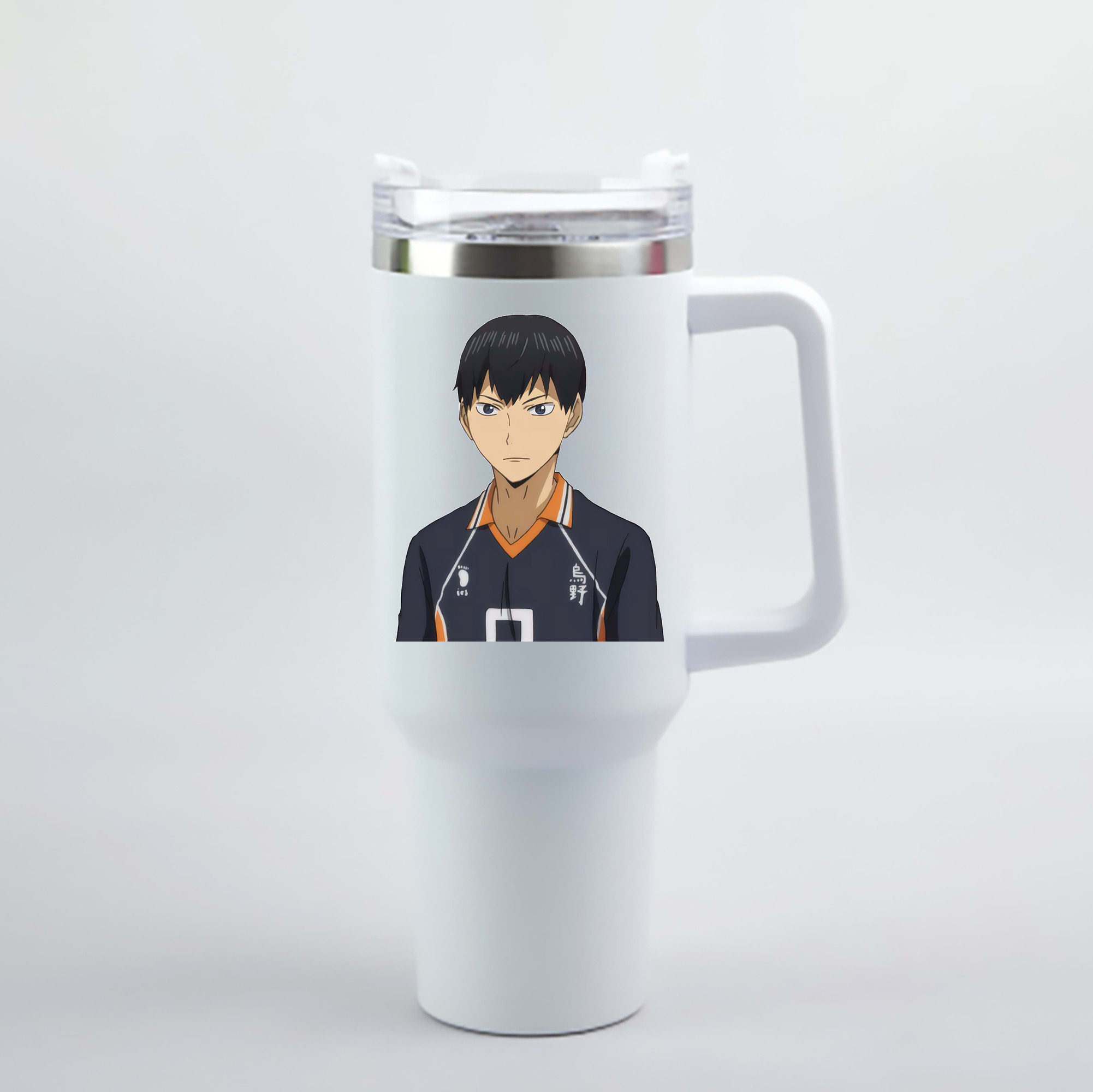 （画像用） ハイキュー!! Haikyu!! 1200mL車用タンブラー - クリスタルステッカー（プラスチックストロー付き）