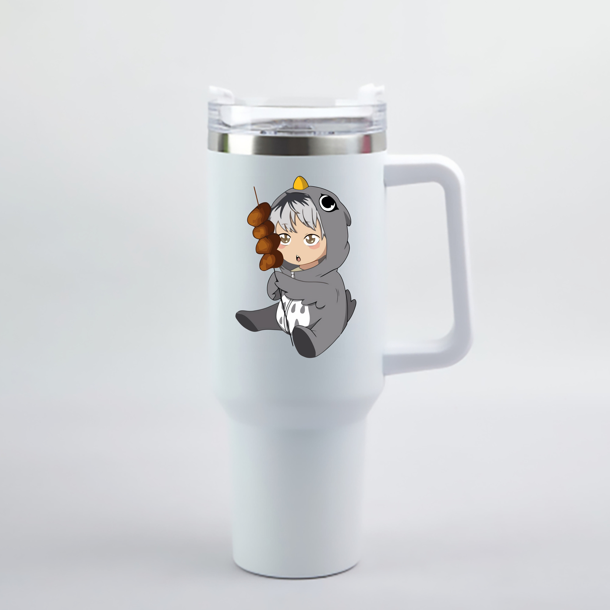 （画像用） ハイキュー!! Haikyu!! 1200mL車用タンブラー - クリスタルステッカー（プラスチックストロー付き）