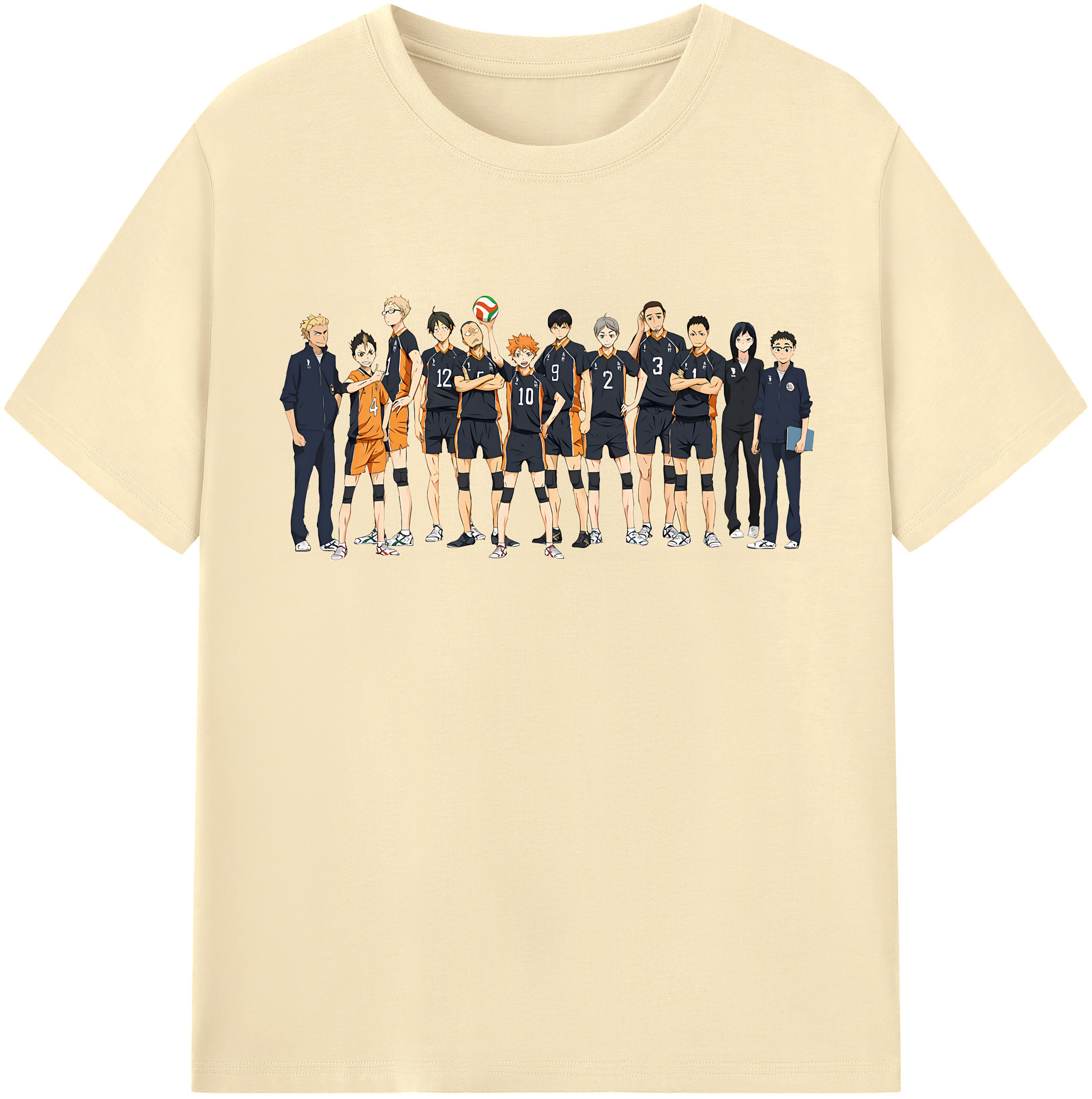 （画像用） ハイキュー!! Haikyu!! 綿100％半袖Tシャツ（フロントプリント）