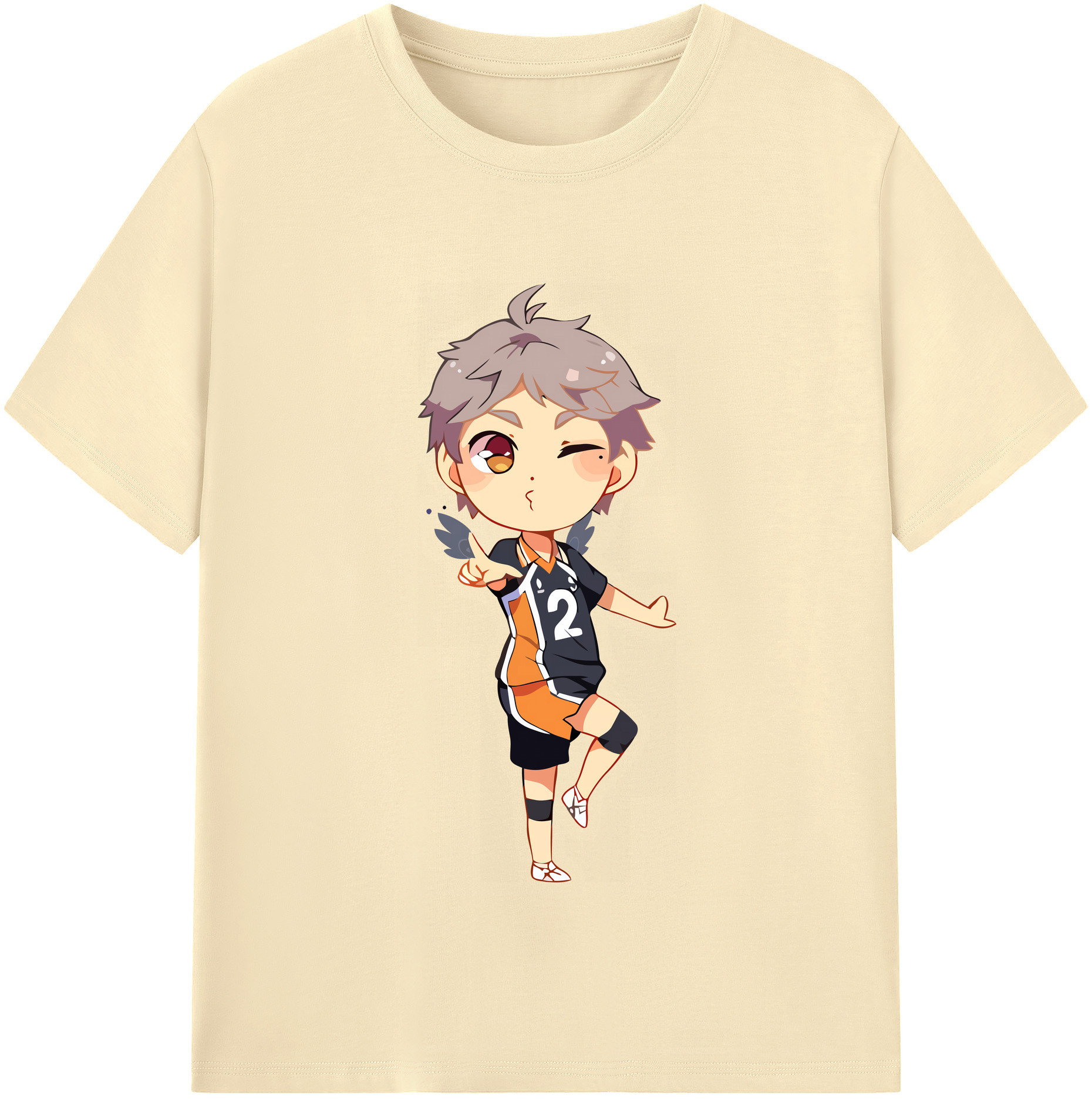 （画像用） ハイキュー!! Haikyu!! 綿100％半袖Tシャツ（フロントプリント）