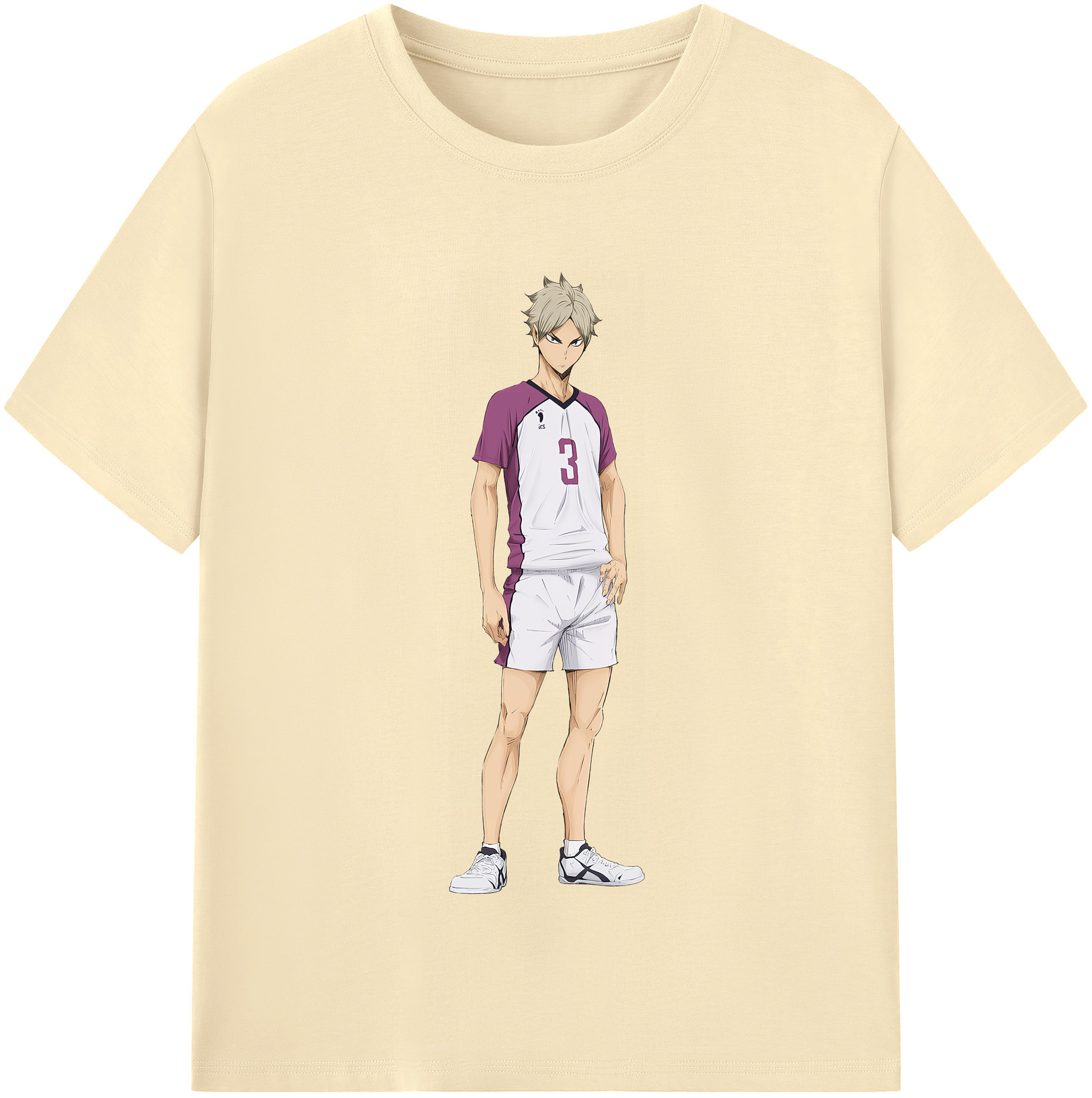 （画像用） ハイキュー!! Haikyu!! 綿100％半袖Tシャツ（フロントプリント）