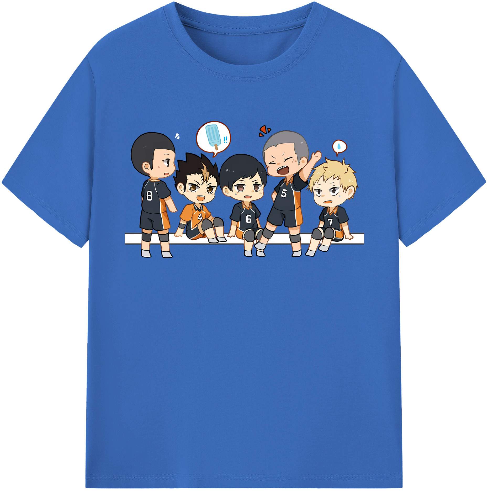 （画像用） ハイキュー!! Haikyu!! 綿100％半袖Tシャツ（フロントプリント）
