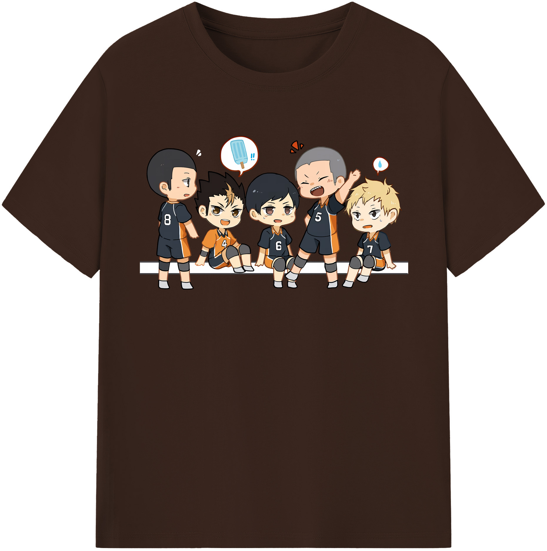 （画像用） ハイキュー!! Haikyu!! 綿100％半袖Tシャツ（フロントプリント）