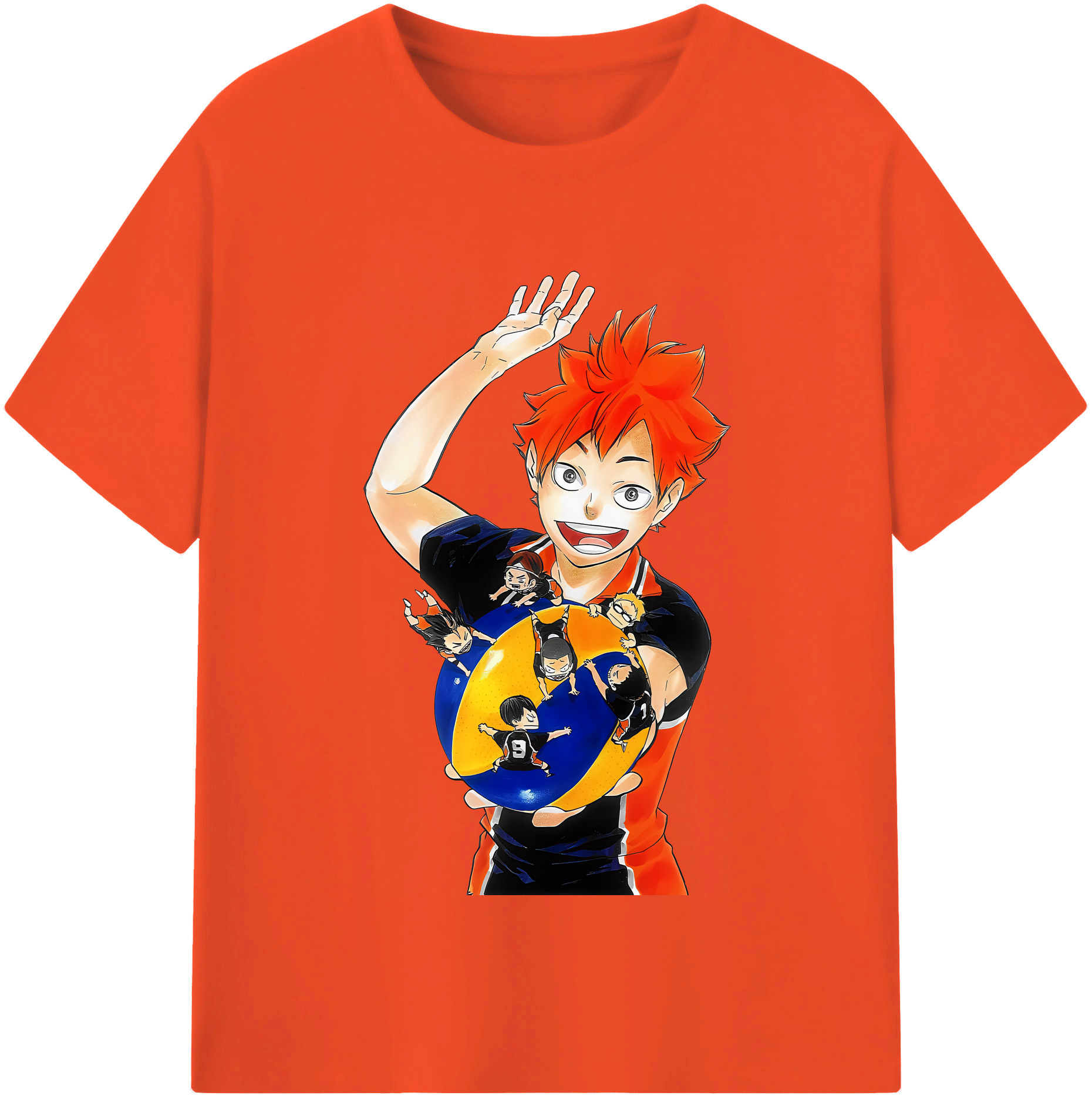（画像用） ハイキュー!! Haikyu!! 綿100％半袖Tシャツ（フロントプリント）