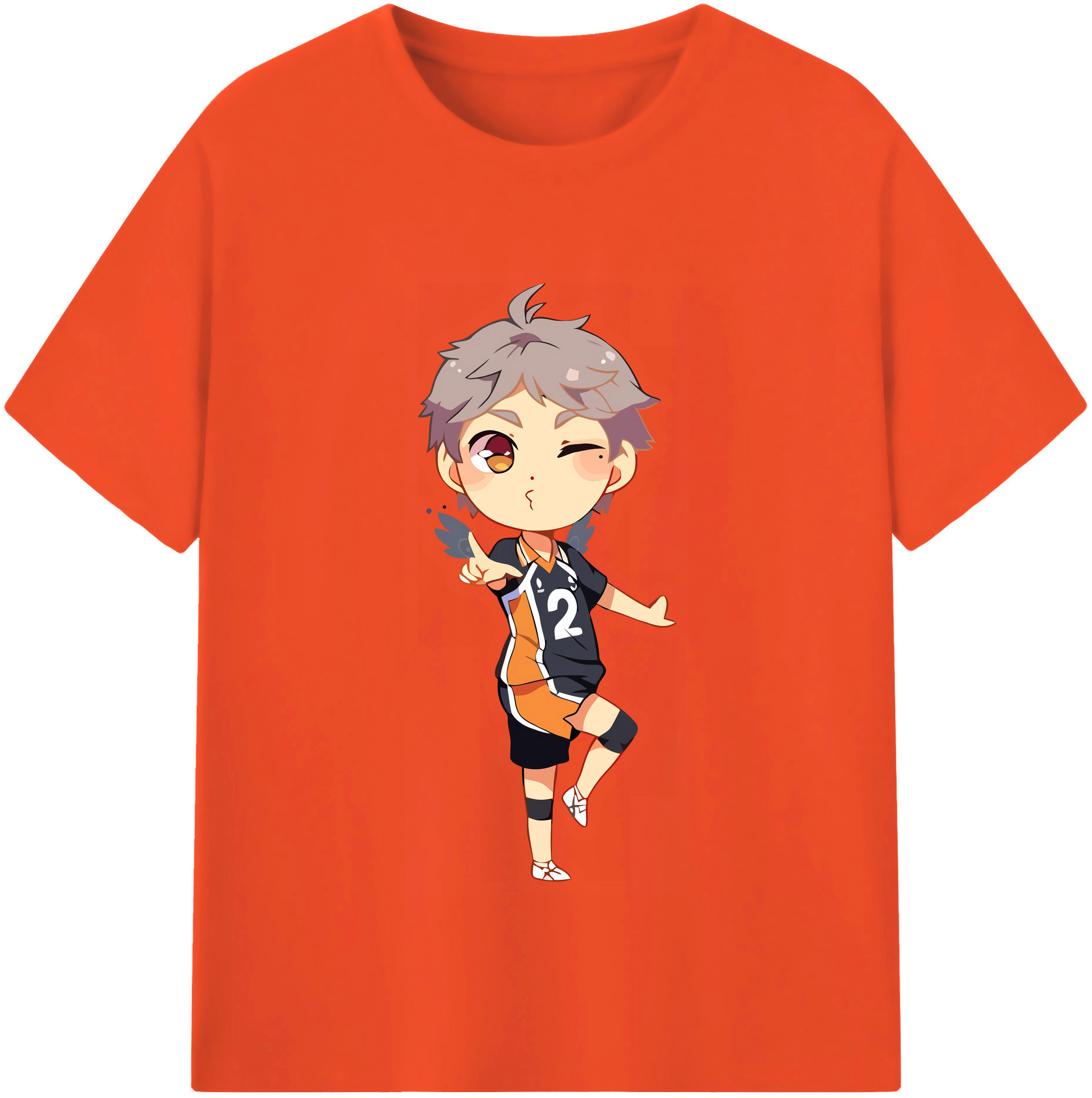 （画像用） ハイキュー!! Haikyu!! 綿100％半袖Tシャツ（フロントプリント）