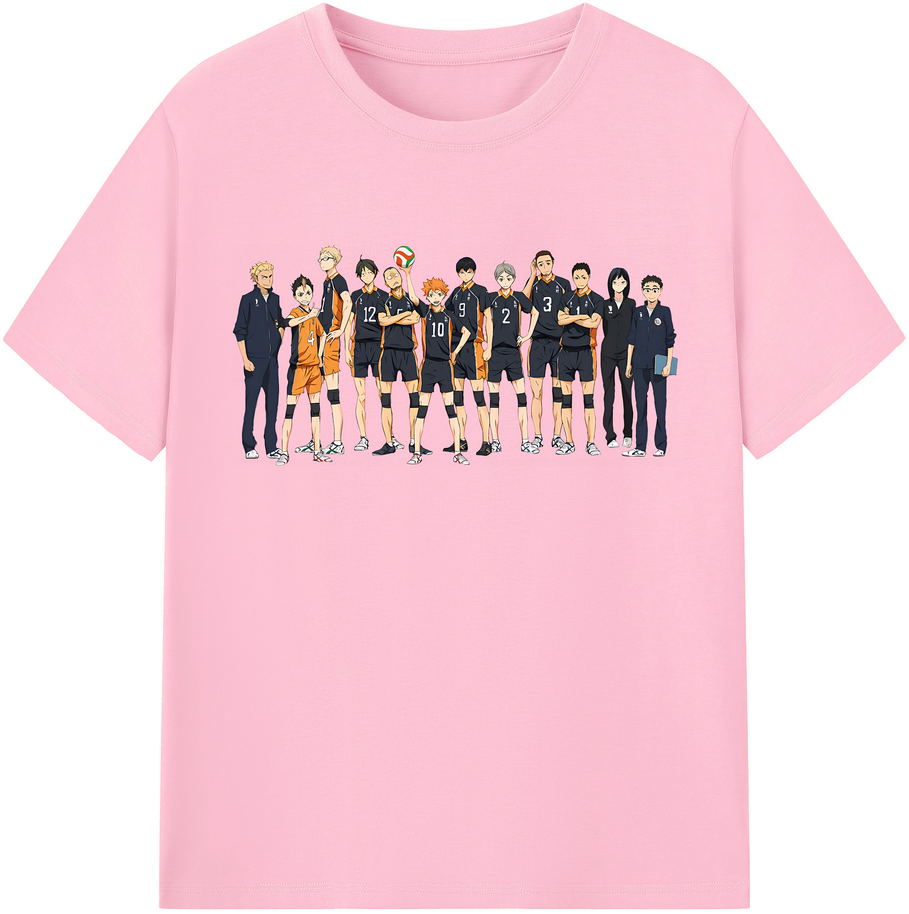 （画像用） ハイキュー!! Haikyu!! 綿100％半袖Tシャツ（フロントプリント）