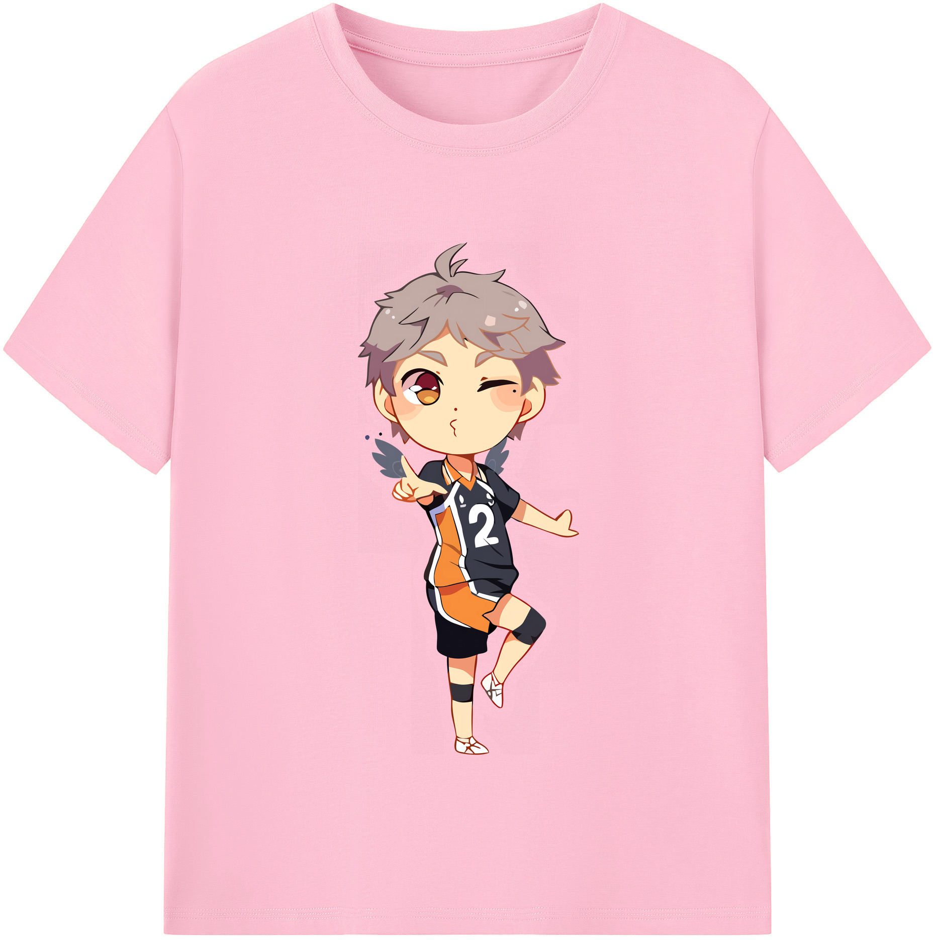 （画像用） ハイキュー!! Haikyu!! 綿100％半袖Tシャツ（フロントプリント）