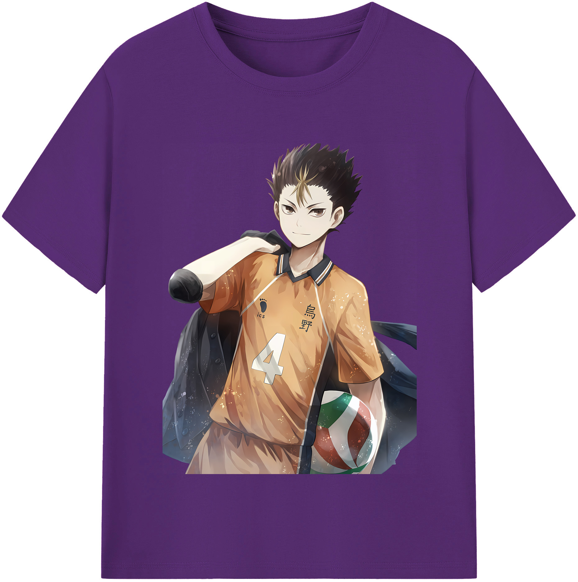 （画像用） ハイキュー!! Haikyu!! 綿100％半袖Tシャツ（フロントプリント）