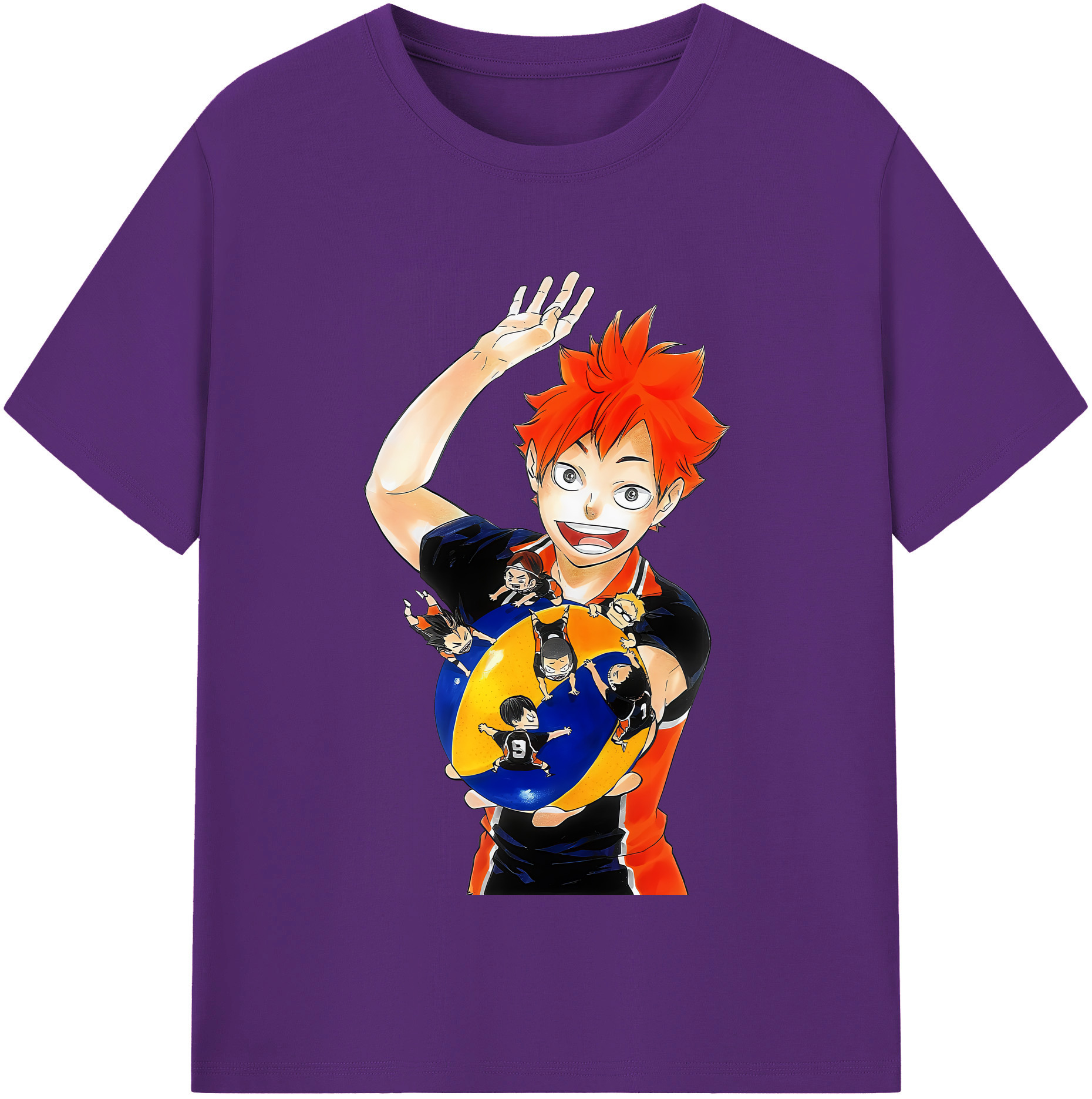 （画像用） ハイキュー!! Haikyu!! 綿100％半袖Tシャツ（フロントプリント）