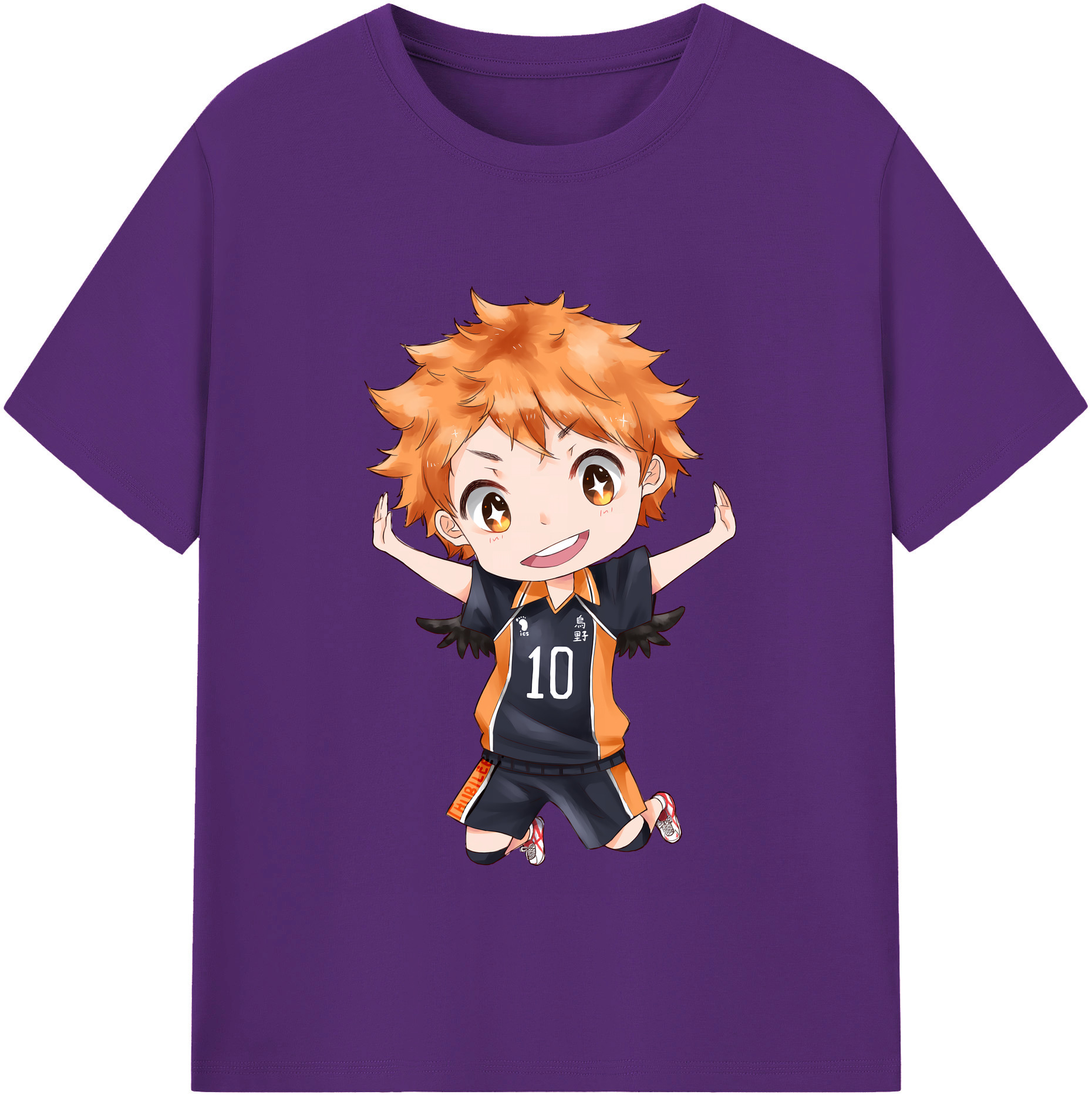 （画像用） ハイキュー!! Haikyu!! 綿100％半袖Tシャツ（フロントプリント）