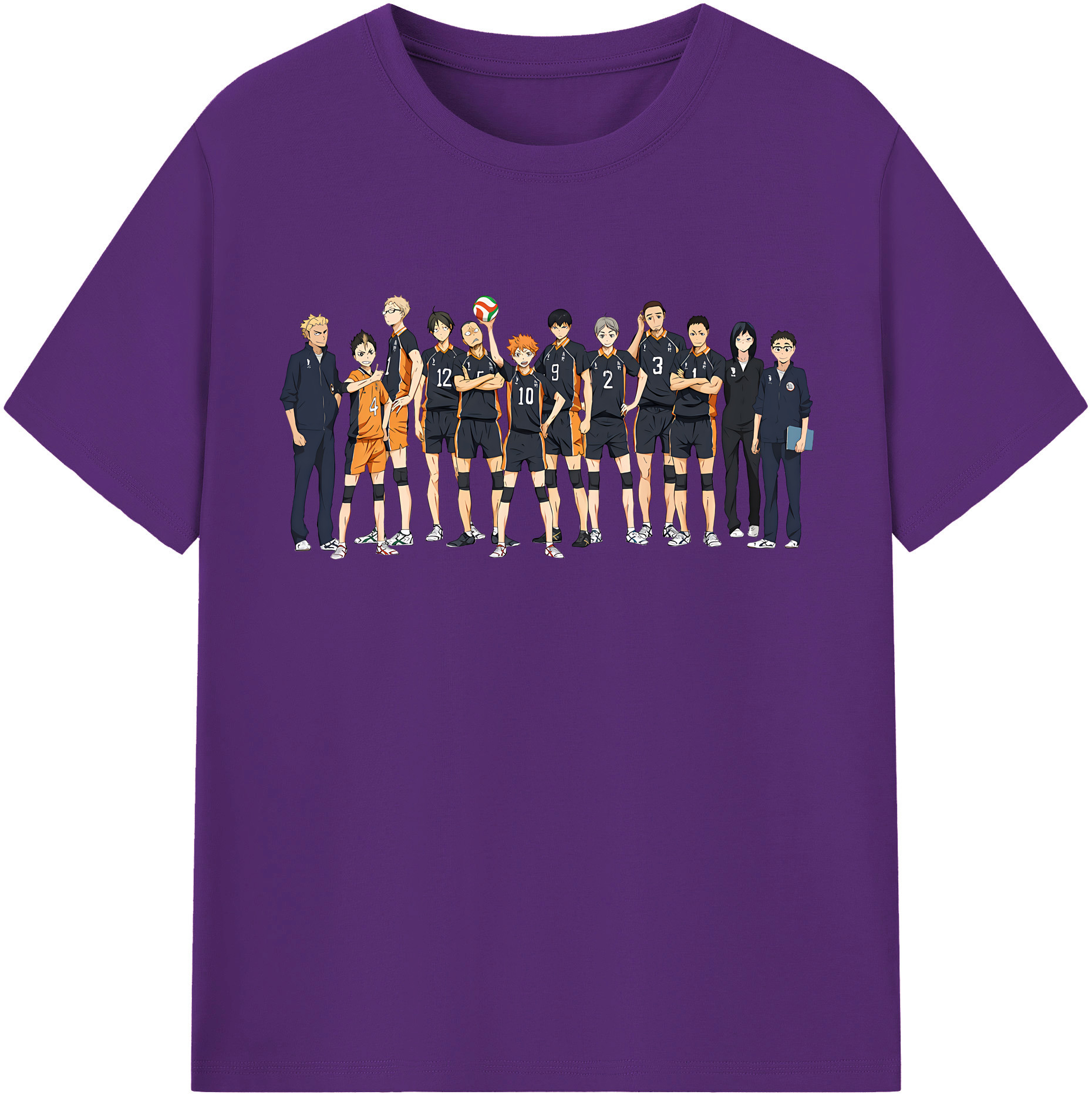 （画像用） ハイキュー!! Haikyu!! 綿100％半袖Tシャツ（フロントプリント）