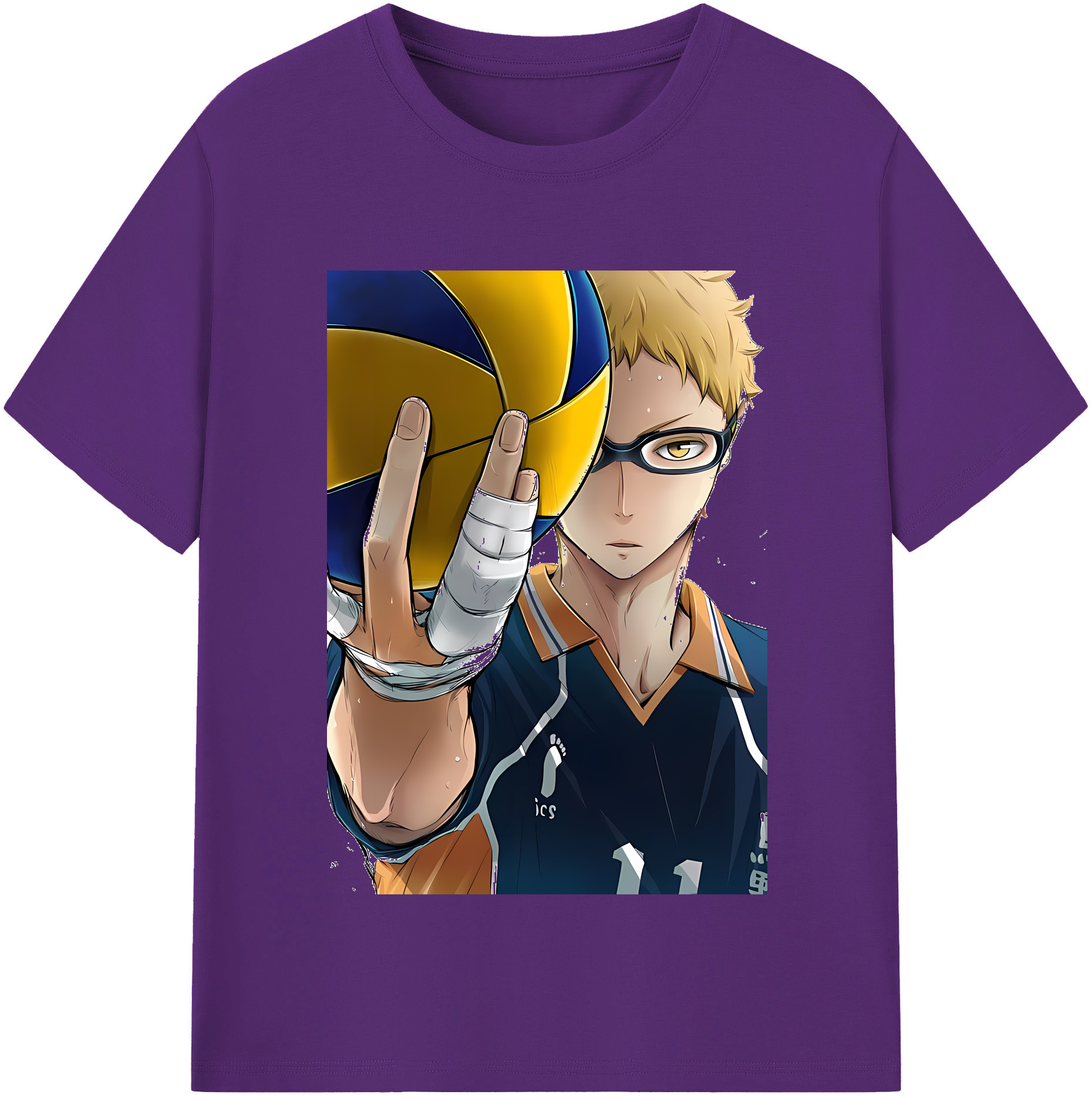 （画像用） ハイキュー!! Haikyu!! 綿100％半袖Tシャツ（フロントプリント）