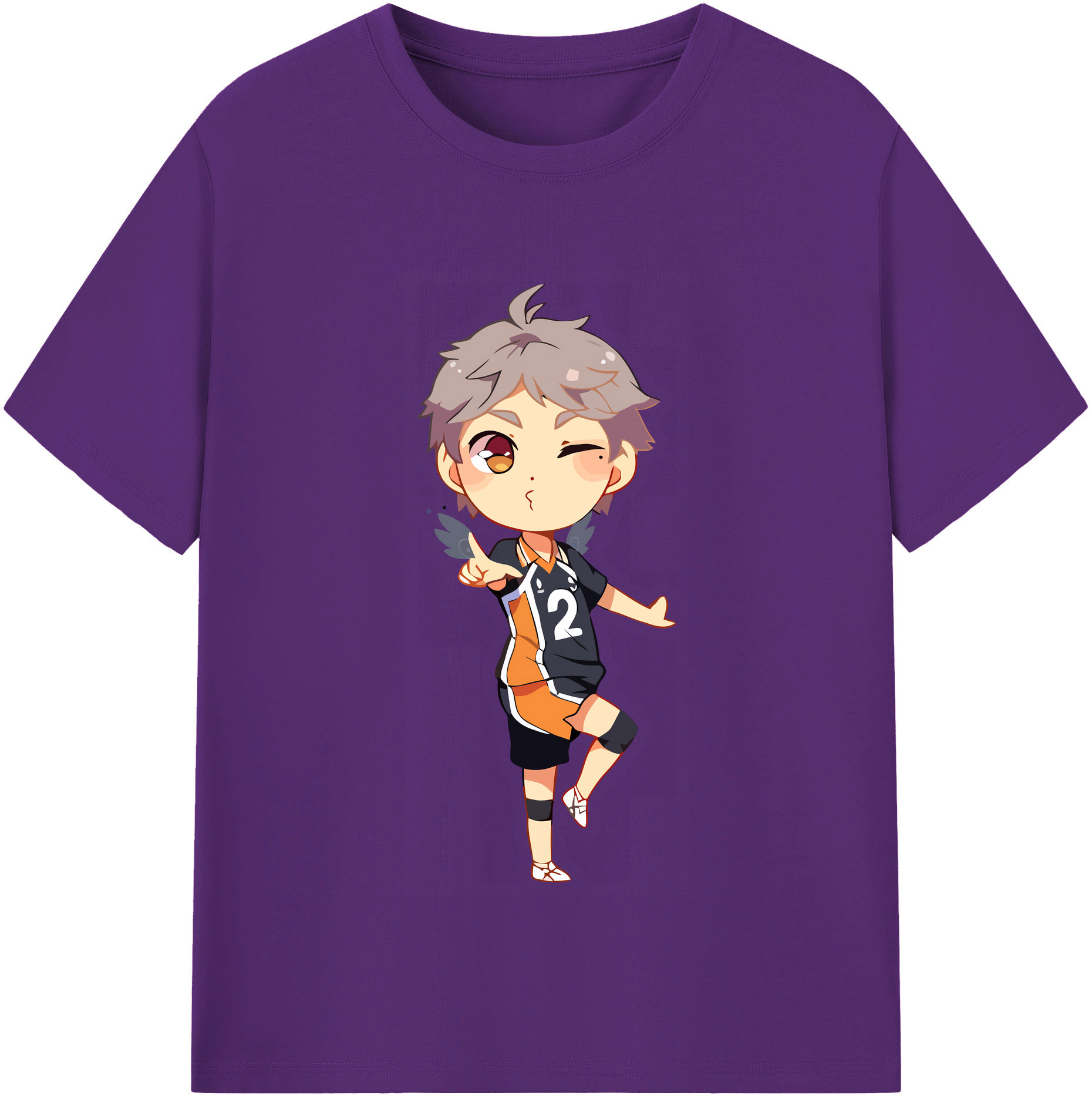 （画像用） ハイキュー!! Haikyu!! 綿100％半袖Tシャツ（フロントプリント）