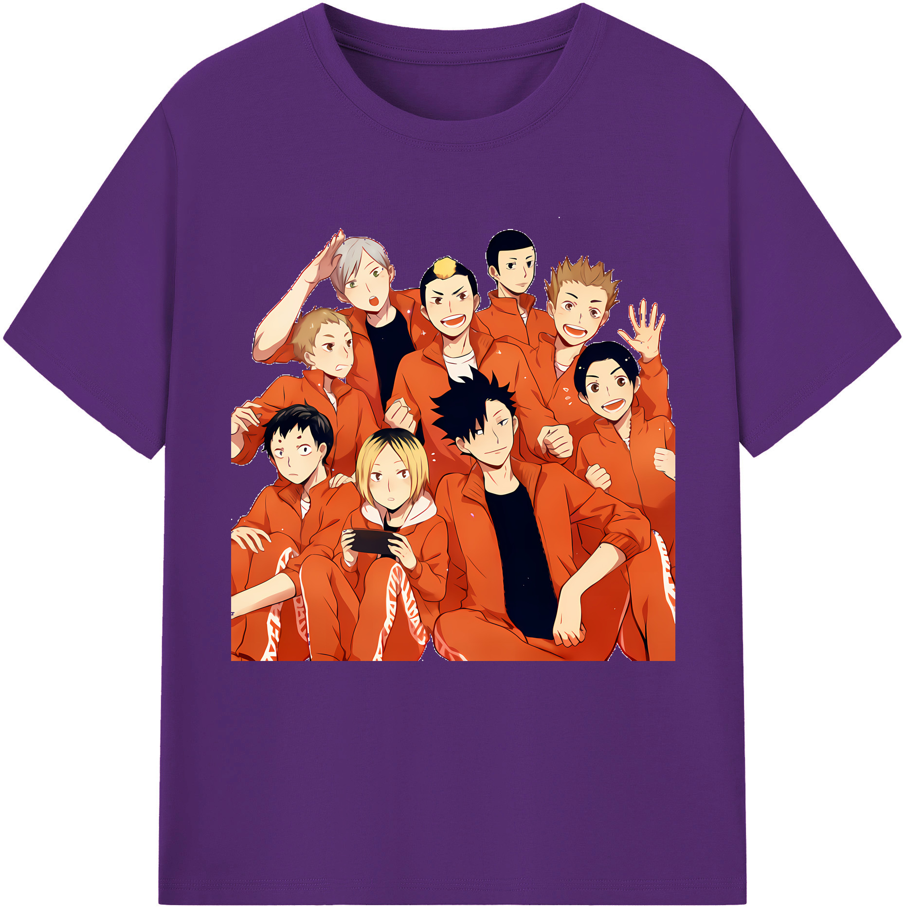 （画像用） ハイキュー!! Haikyu!! 綿100％半袖Tシャツ（フロントプリント）