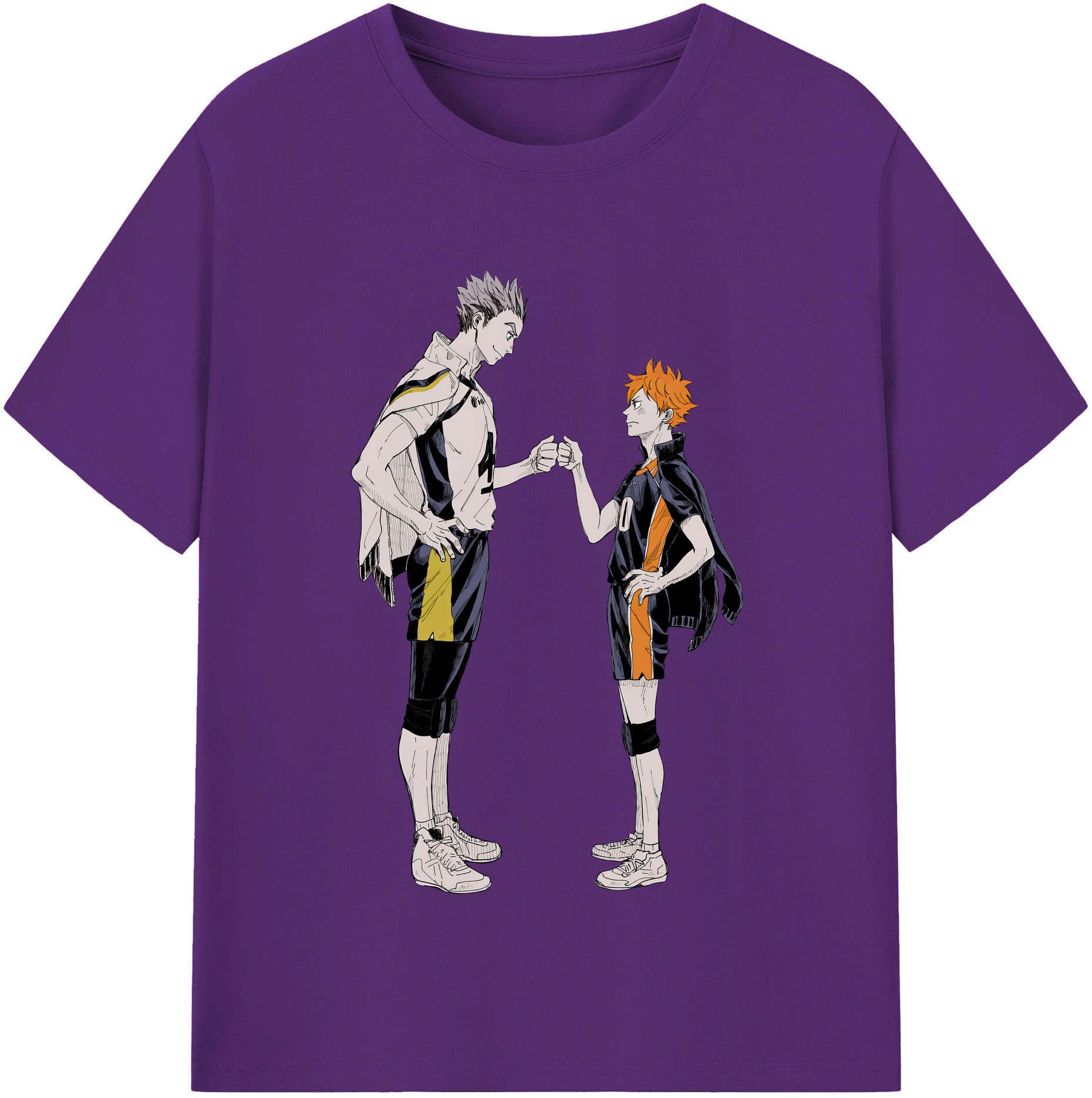 （画像用） ハイキュー!! Haikyu!! 綿100％半袖Tシャツ（フロントプリント）