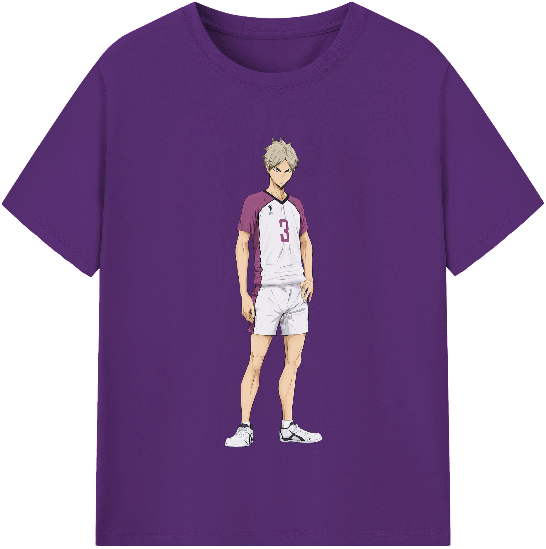 （画像用） ハイキュー!! Haikyu!! 綿100％半袖Tシャツ（フロントプリント）