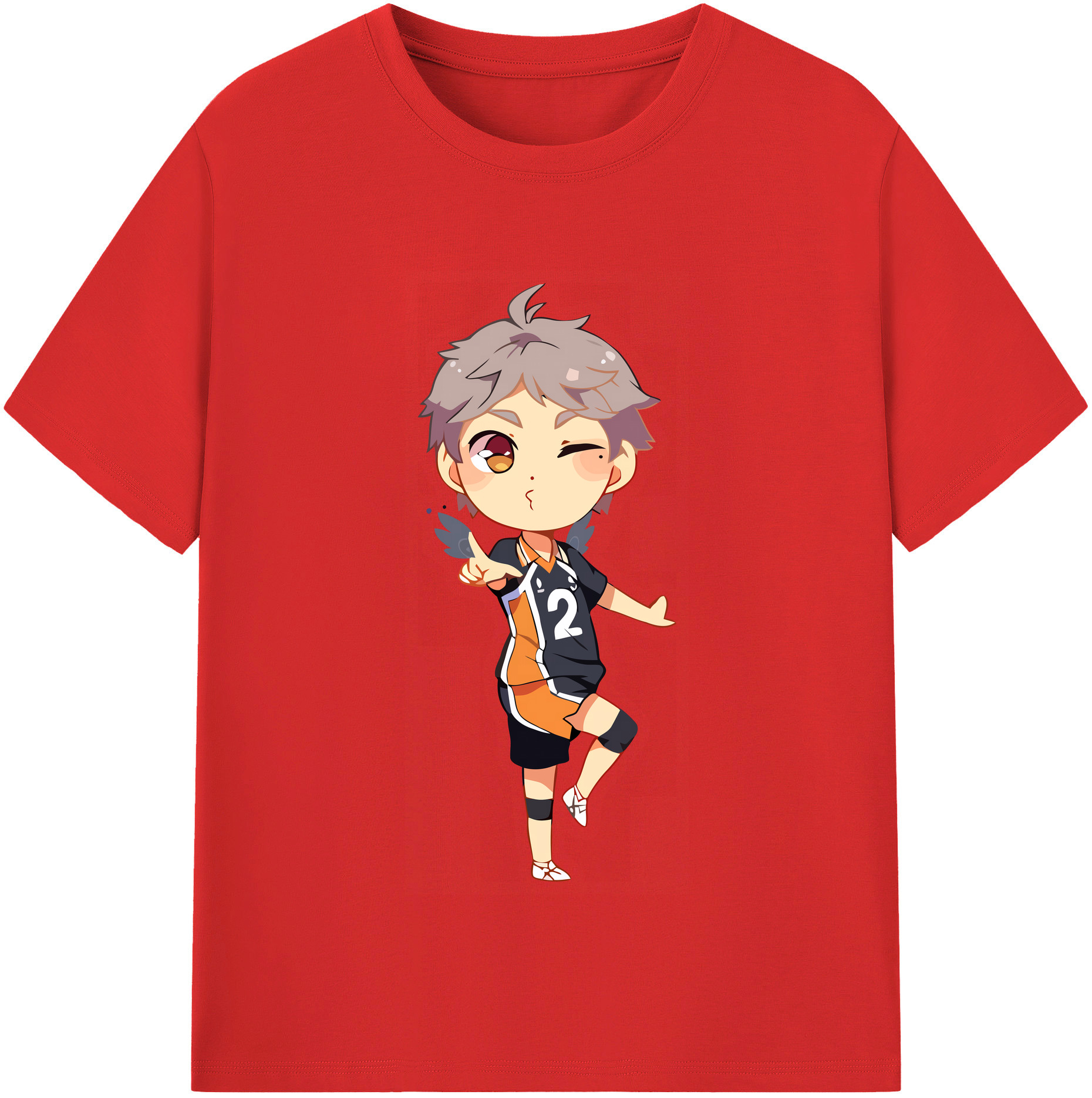 （画像用） ハイキュー!! Haikyu!! 綿100％半袖Tシャツ（フロントプリント）