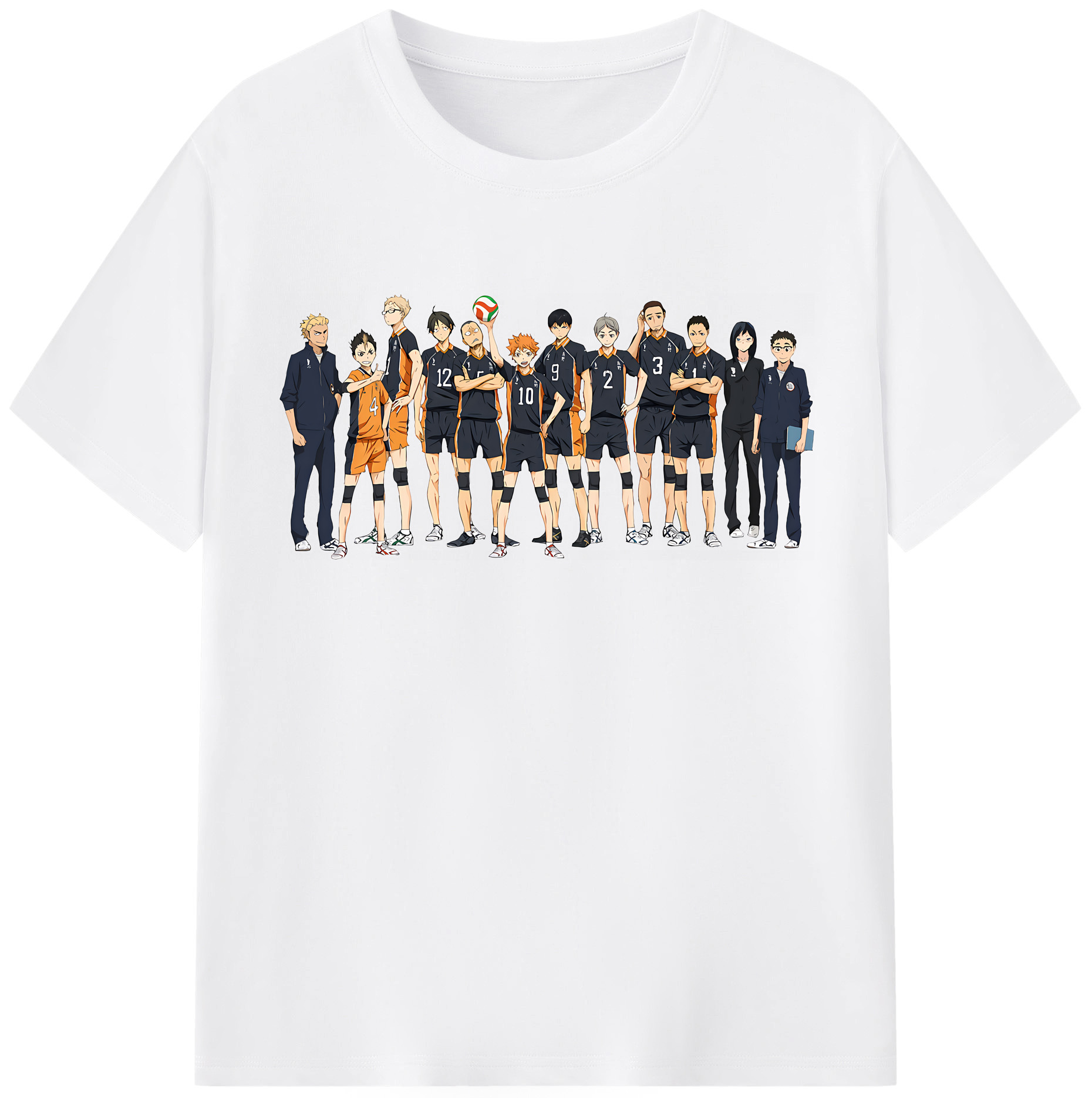 （画像用） ハイキュー!! Haikyu!! 綿100％半袖Tシャツ（フロントプリント）