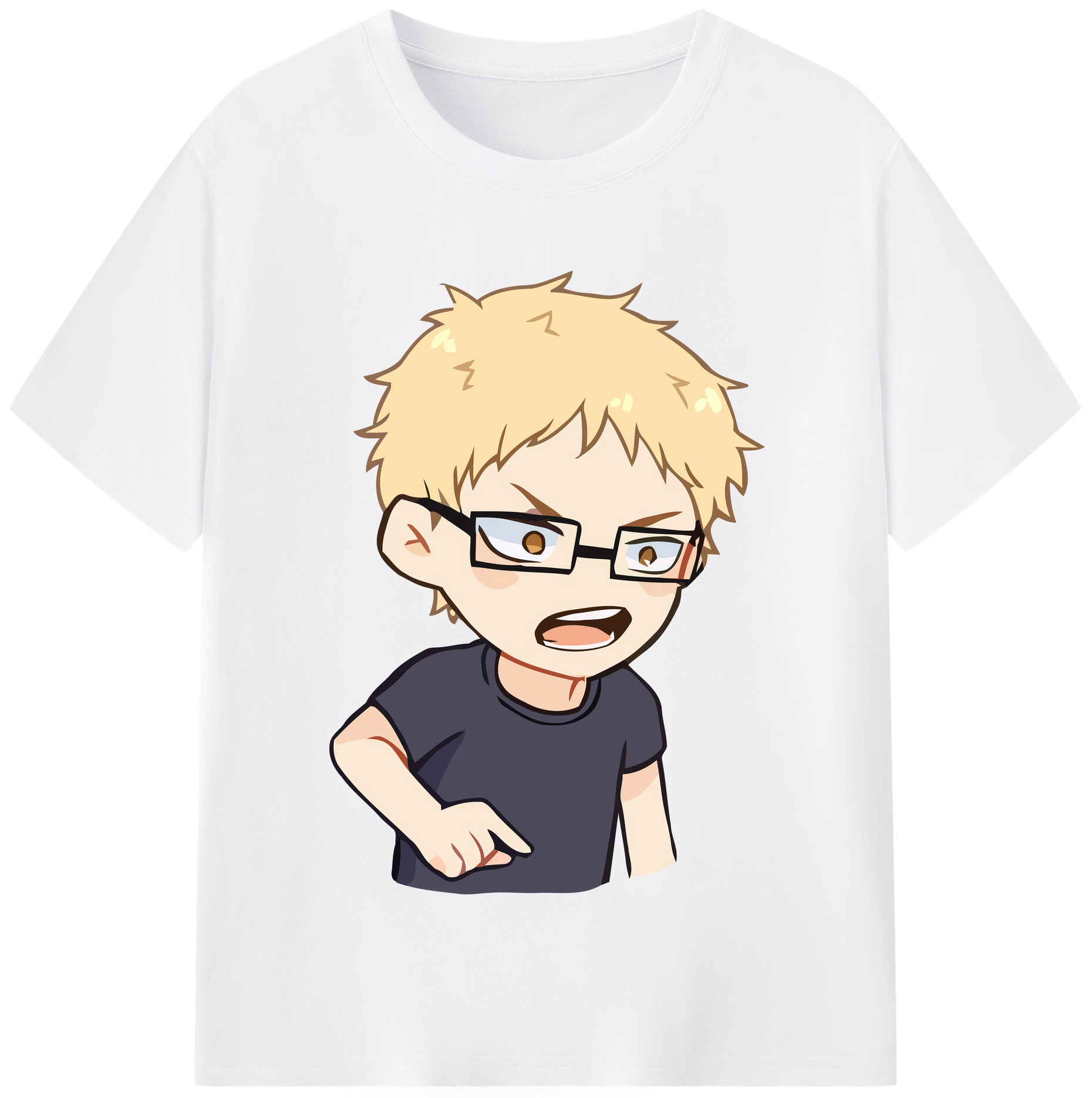 （画像用） ハイキュー!! Haikyu!! 綿100％半袖Tシャツ（フロントプリント）