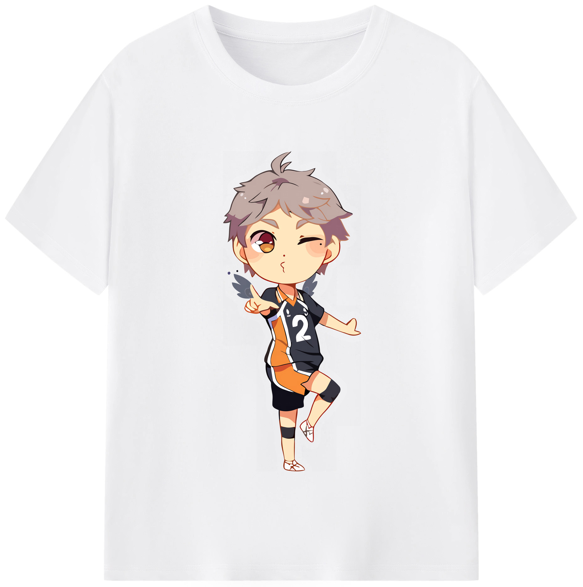 （画像用） ハイキュー!! Haikyu!! 綿100％半袖Tシャツ（フロントプリント）