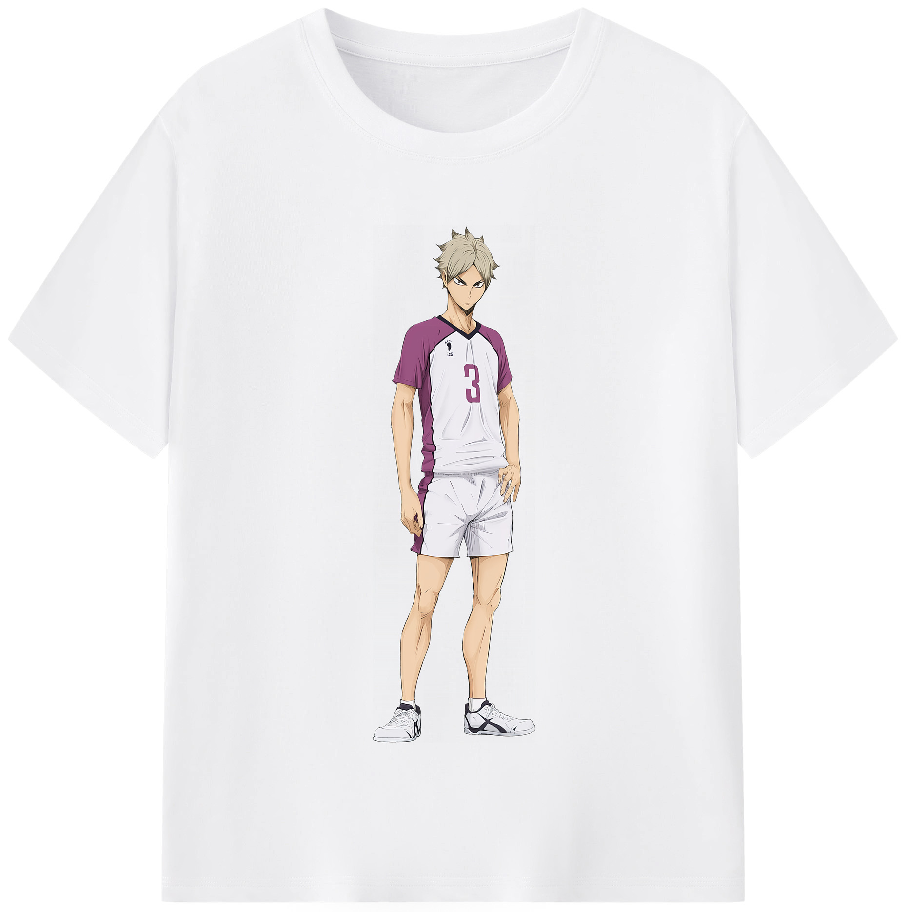（画像用） ハイキュー!! Haikyu!! 綿100％半袖Tシャツ（フロントプリント）