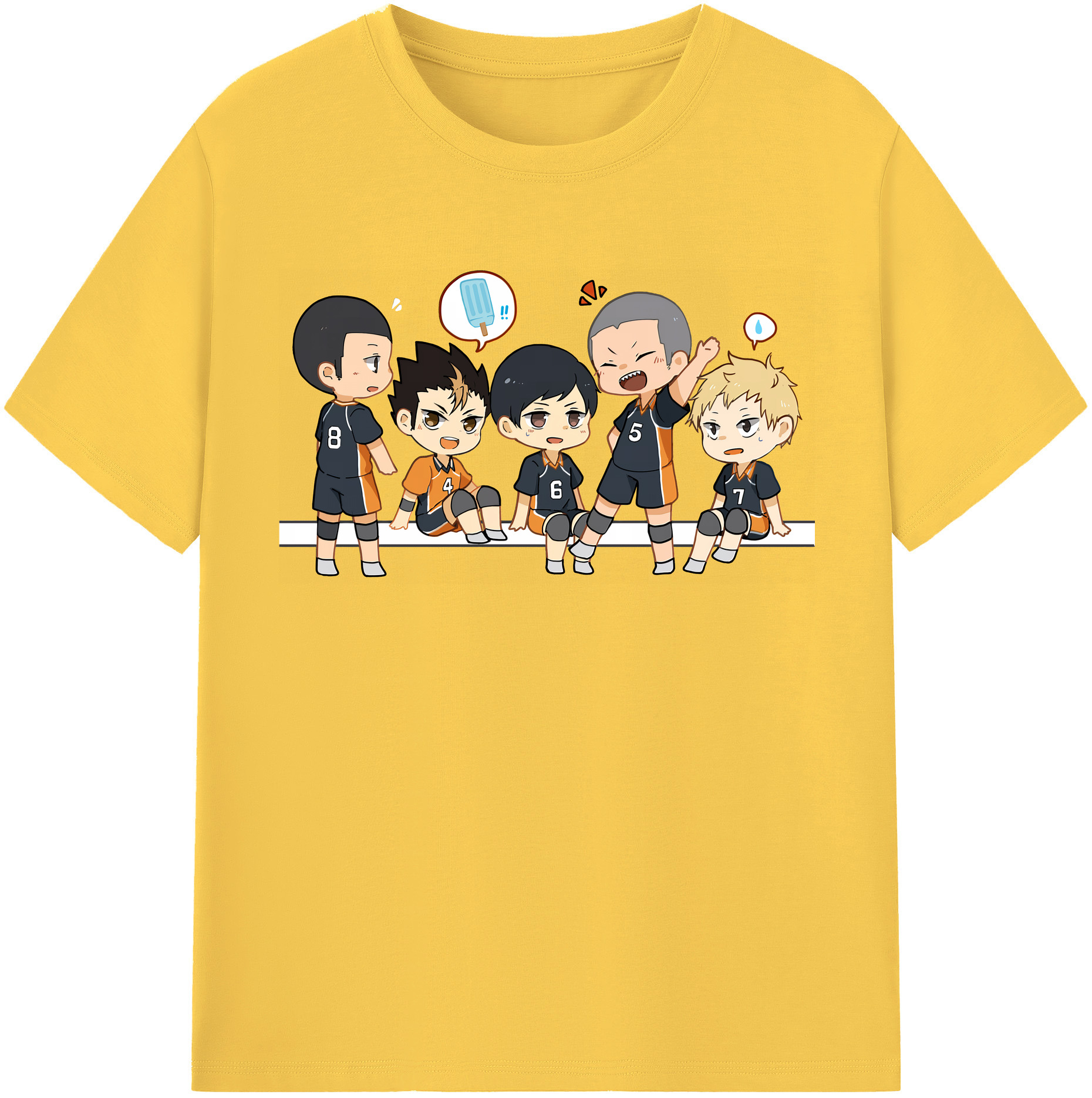 （画像用） ハイキュー!! Haikyu!! 綿100％半袖Tシャツ（フロントプリント）