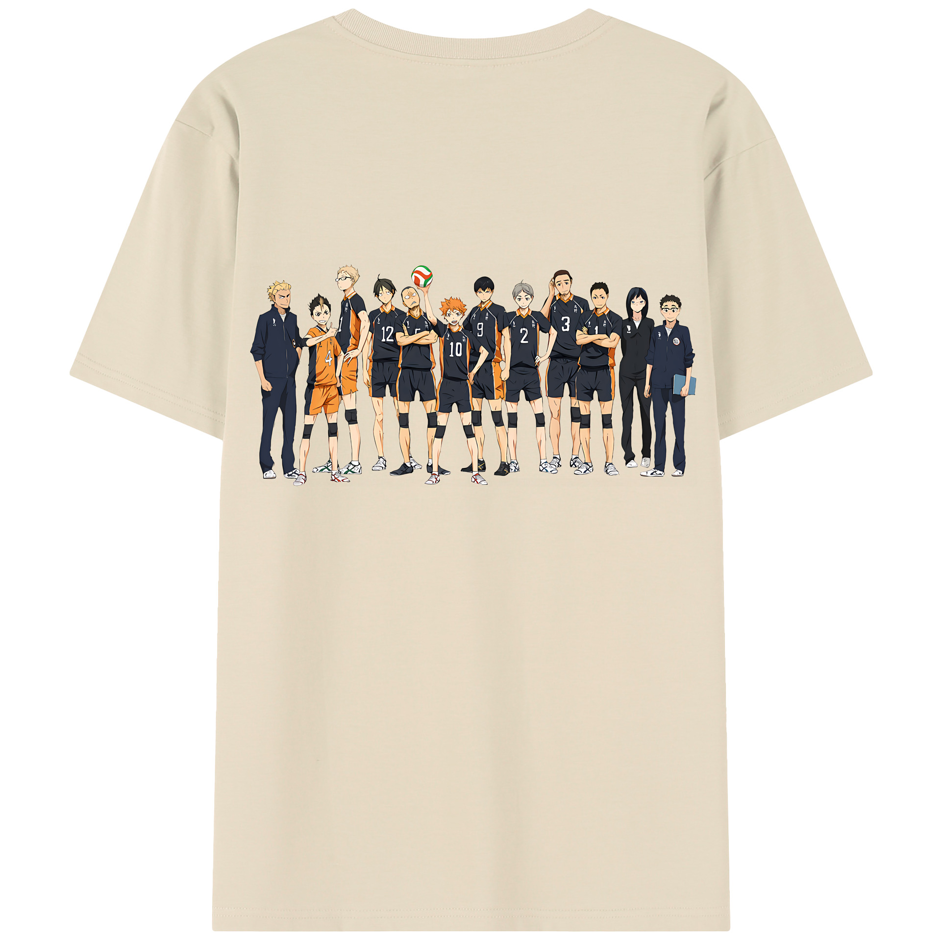 （画像用） ハイキュー!! Haikyu!! 綿100％半袖Tシャツ（背面プリント）