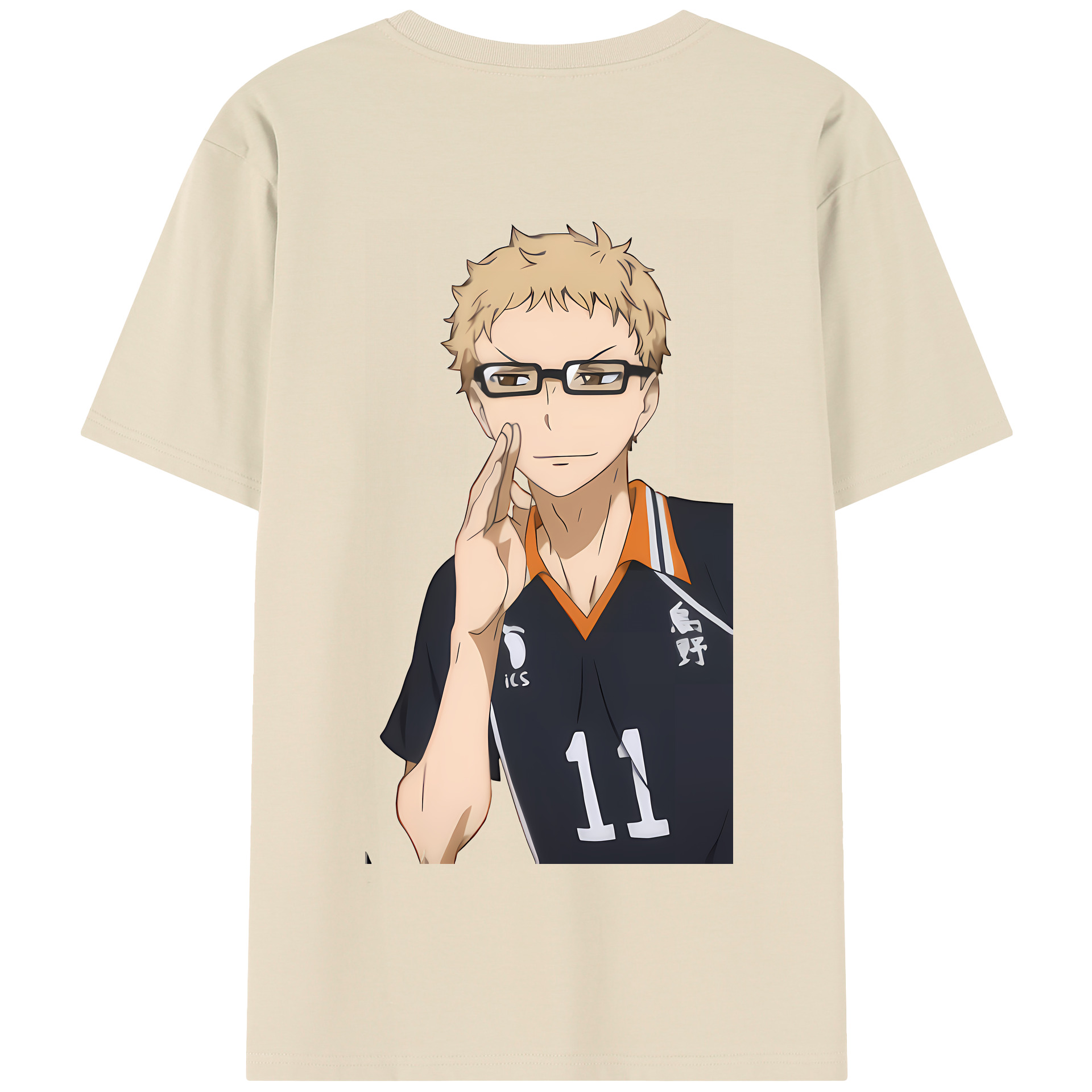 （画像用） ハイキュー!! Haikyu!! 綿100％半袖Tシャツ（背面プリント）