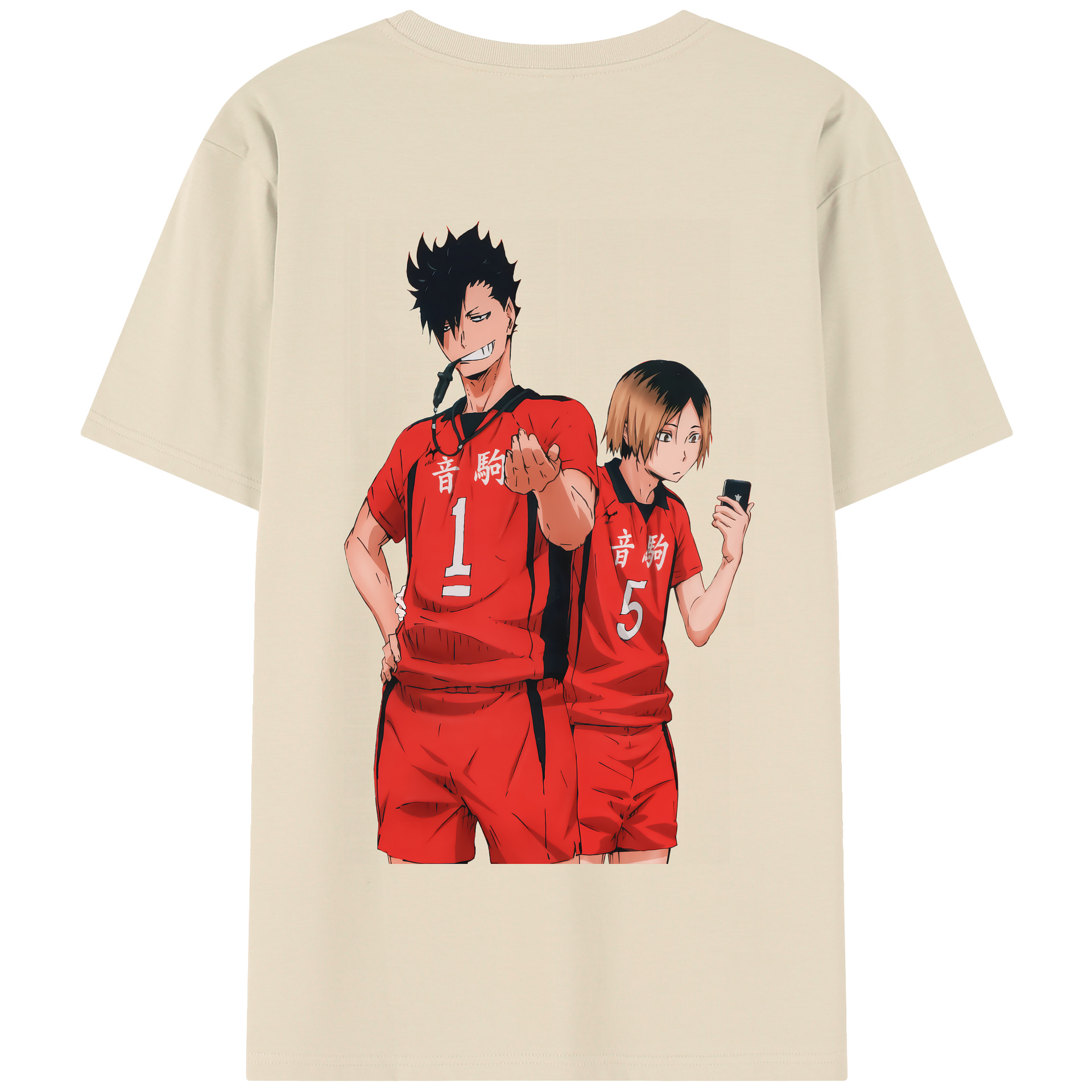 （画像用） ハイキュー!! Haikyu!! 綿100％半袖Tシャツ（背面プリント）