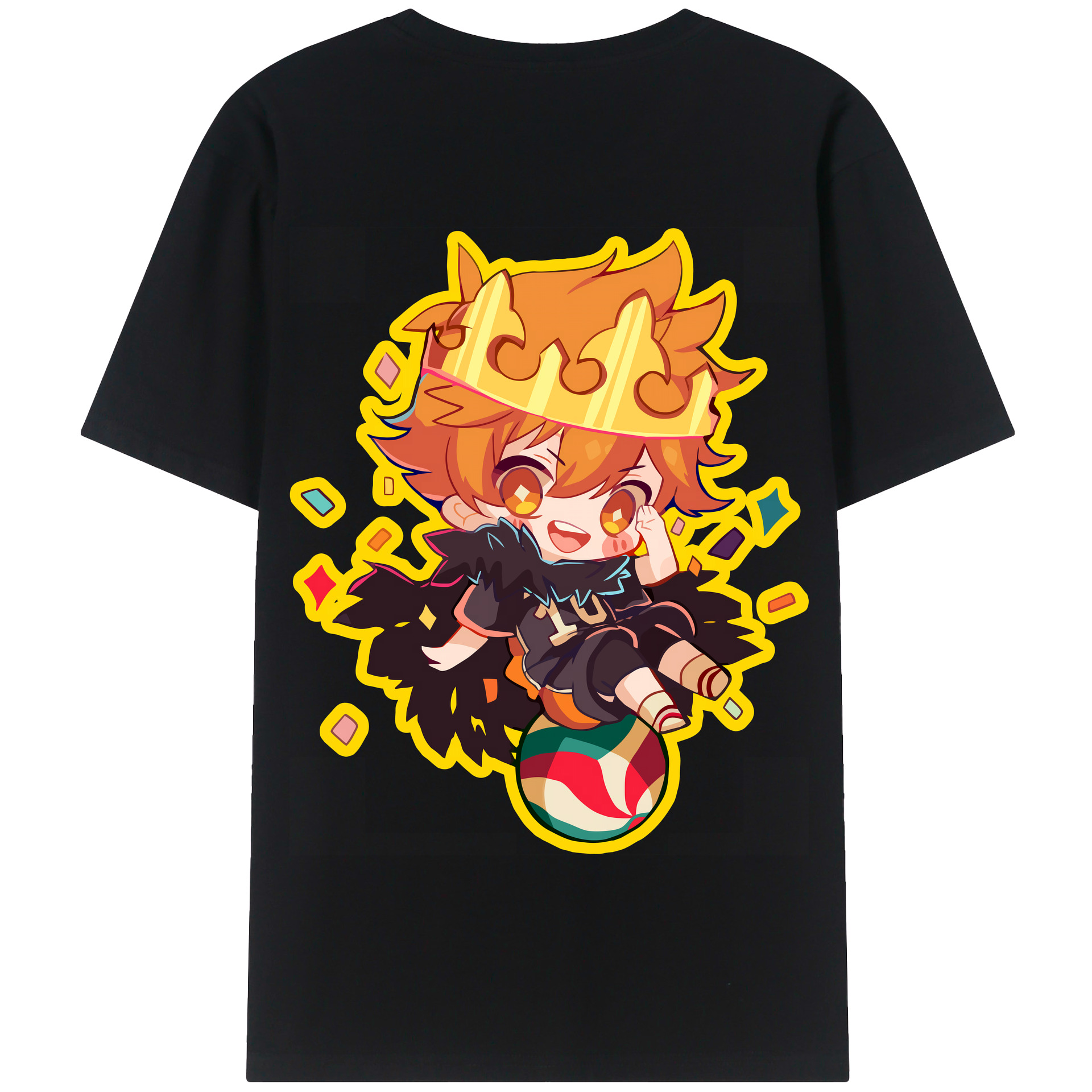 （画像用） ハイキュー!! Haikyu!! 綿100％半袖Tシャツ（背面プリント）
