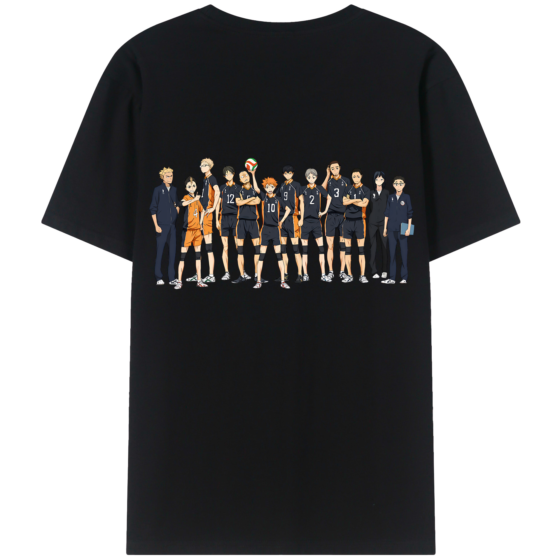（画像用） ハイキュー!! Haikyu!! 綿100％半袖Tシャツ（背面プリント）
