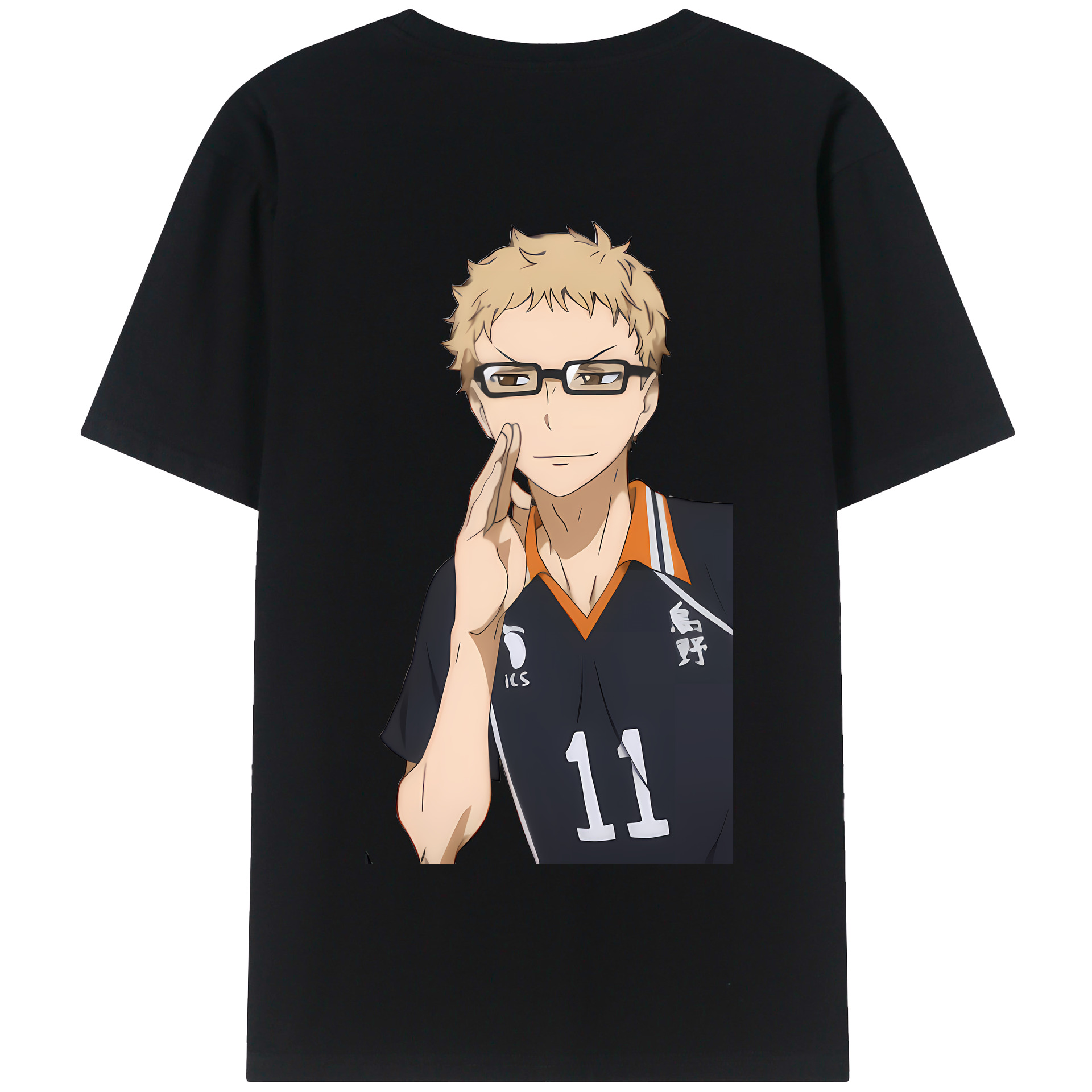 （画像用） ハイキュー!! Haikyu!! 綿100％半袖Tシャツ（背面プリント）