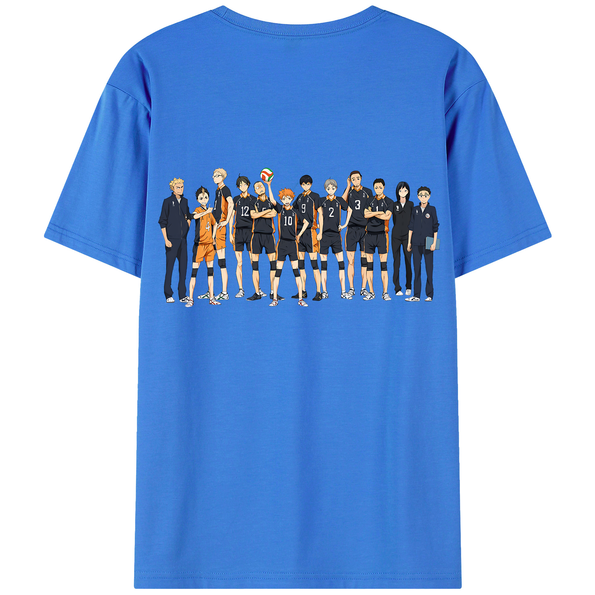 （画像用） ハイキュー!! Haikyu!! 綿100％半袖Tシャツ（背面プリント）