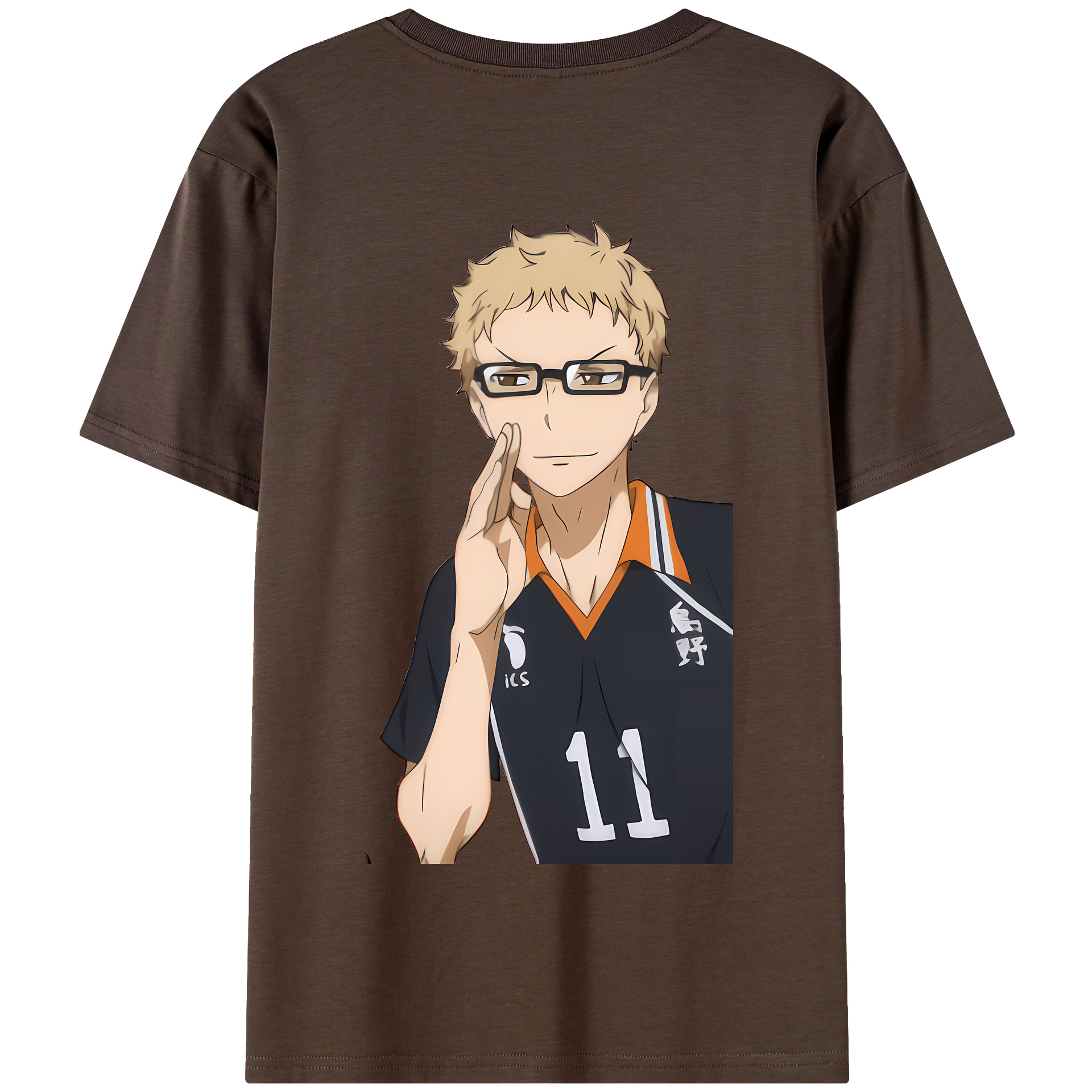 （画像用） ハイキュー!! Haikyu!! 綿100％半袖Tシャツ（背面プリント）