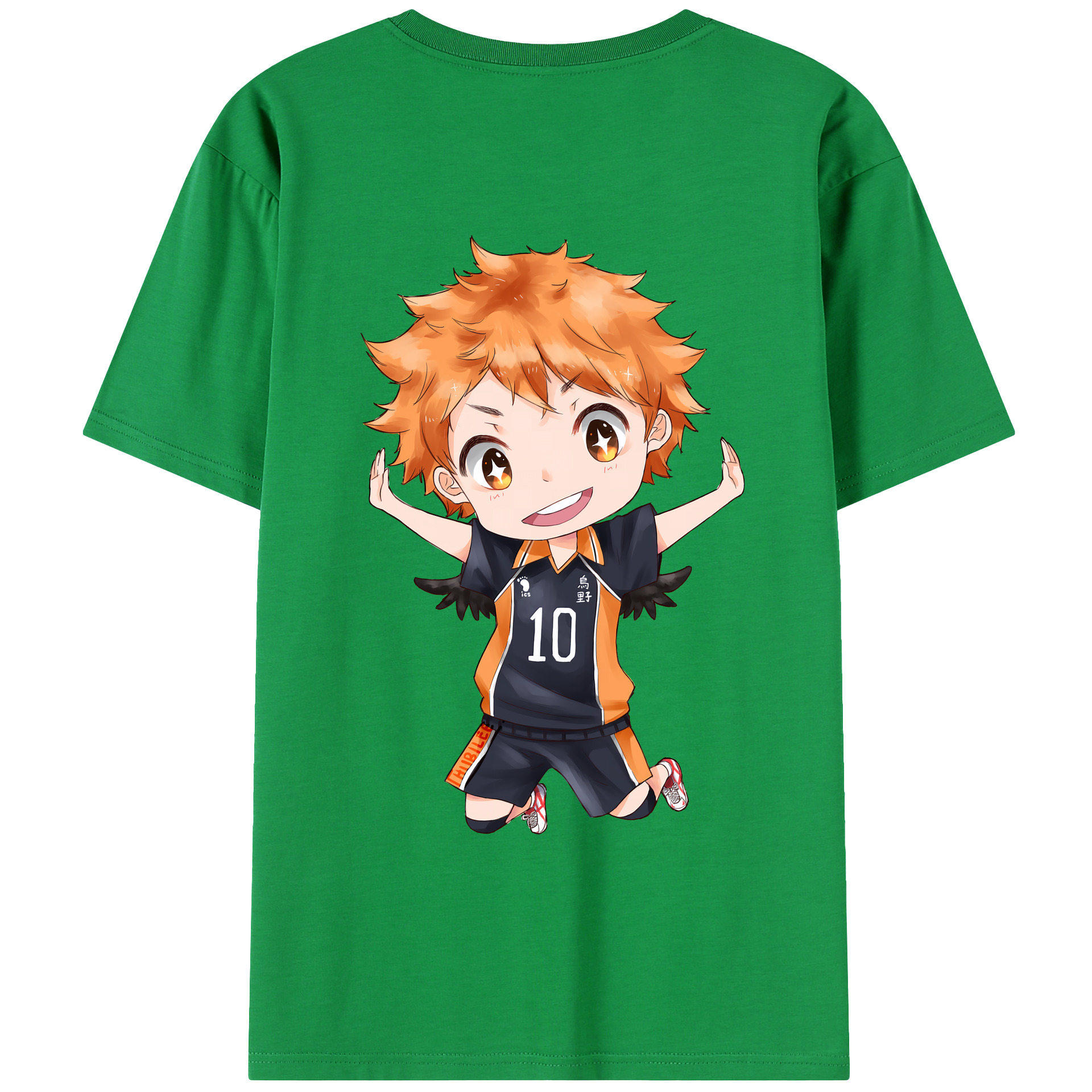 （画像用） ハイキュー!! Haikyu!! 綿100％半袖Tシャツ（背面プリント）