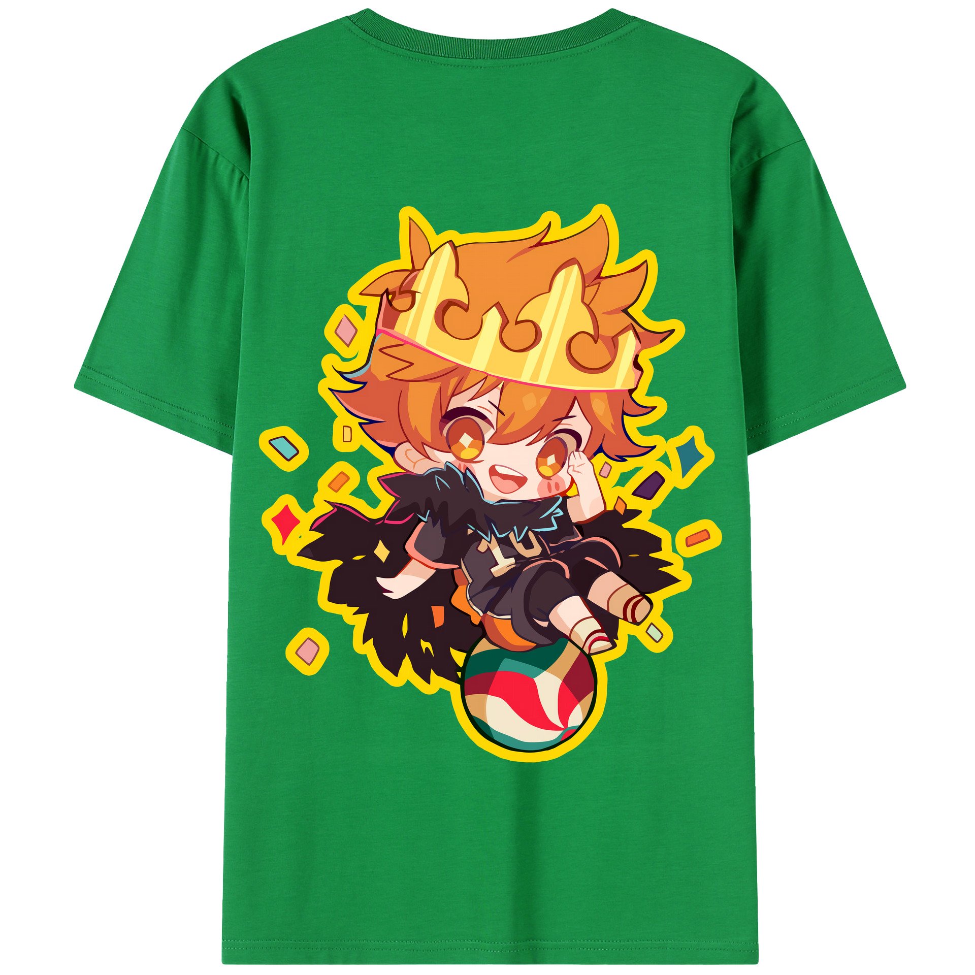 （画像用） ハイキュー!! Haikyu!! 綿100％半袖Tシャツ（背面プリント）